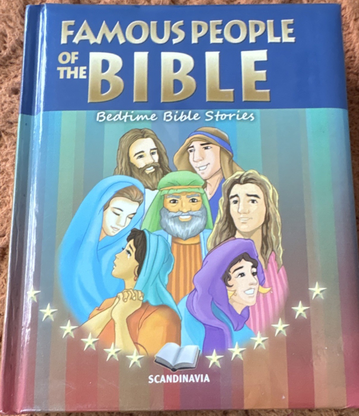 Famous People of the Bible Bedtime Bible Stories Jensen HC 2012 Illus ScanPub