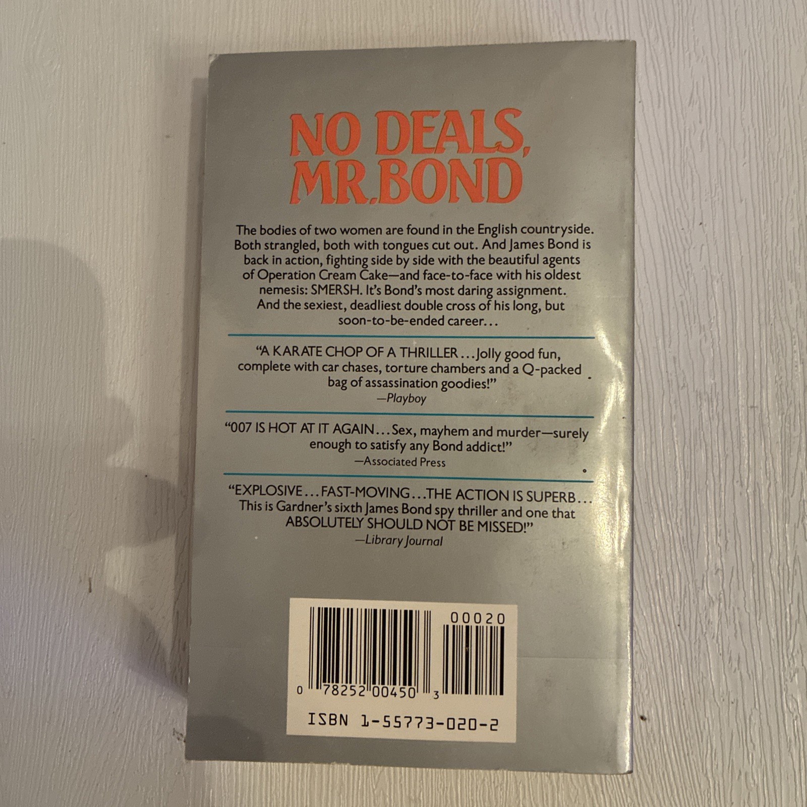 James Bond Novels By John Gardener 7 Novels 8 In Total Vg Condition