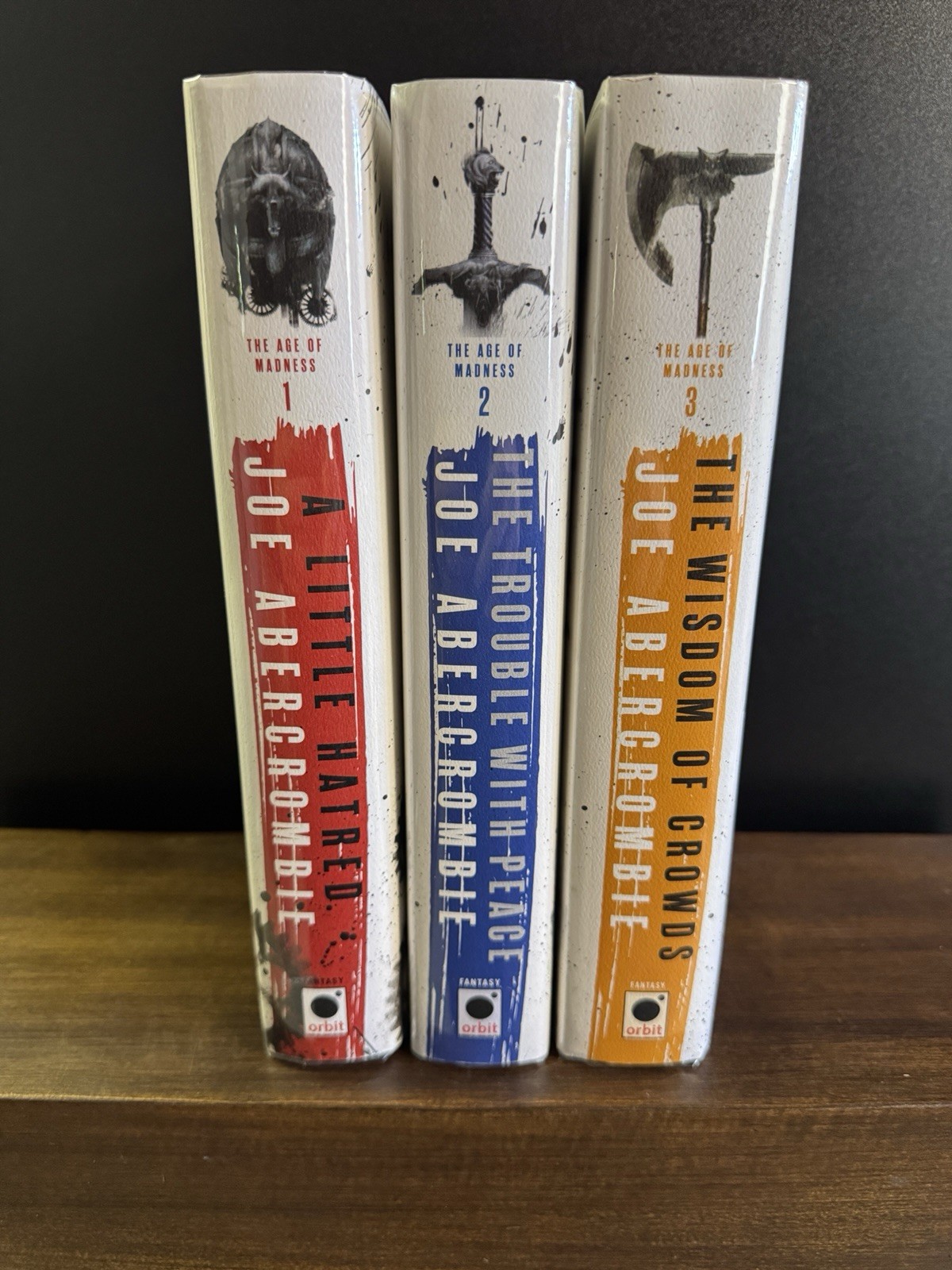 SIGNED!! The Age Of Madness Trilogy by Joe Abercrombie (All True First SIGNED)