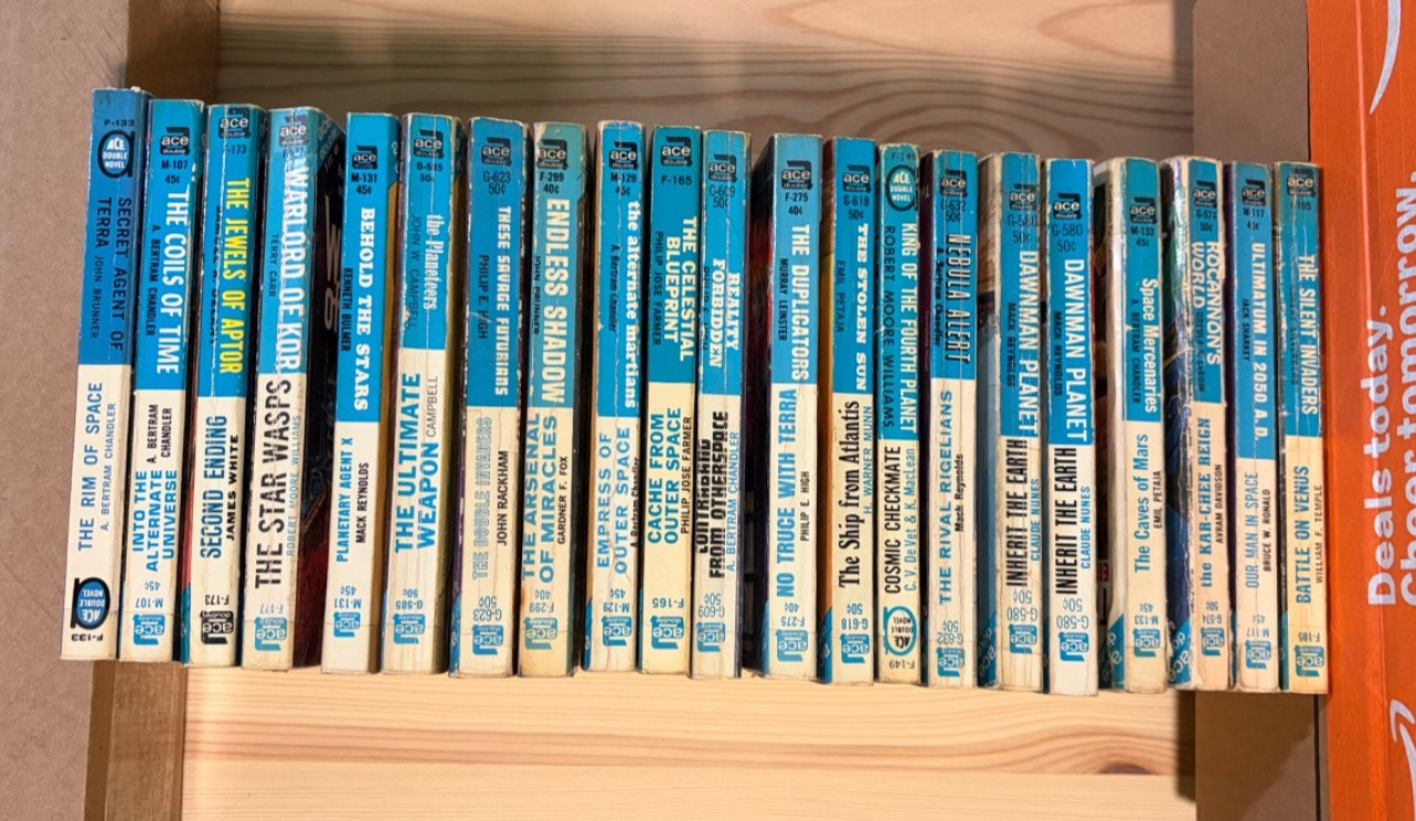 Lot of 21 Ace Double Novels – Vintage 1960s Science Fiction (English, Paperback)