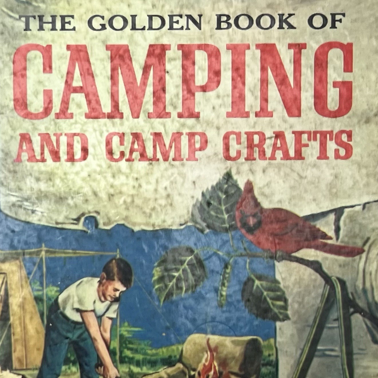 Golden Press The Golden Book of Camping and Camp Crafts HC Illustrated Lynn