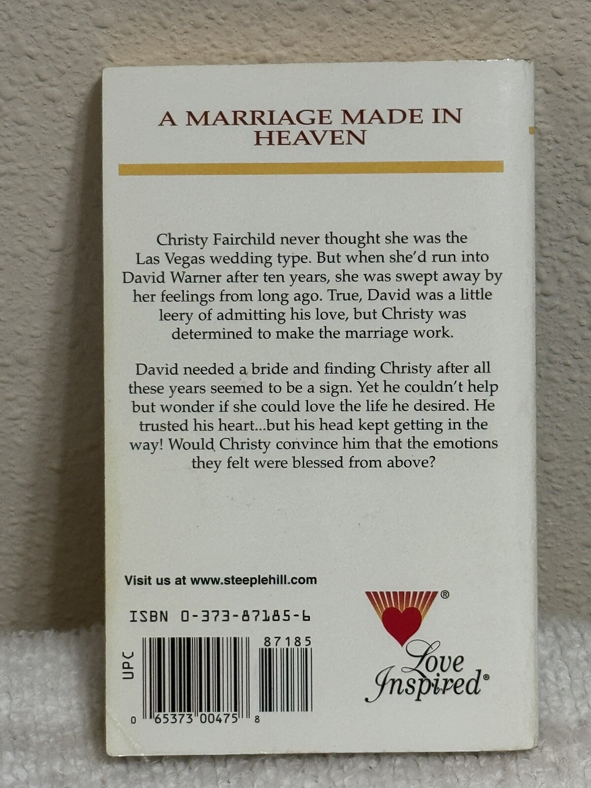 Steeple Hill Love Inspired Series Lot 4 Paperback Books