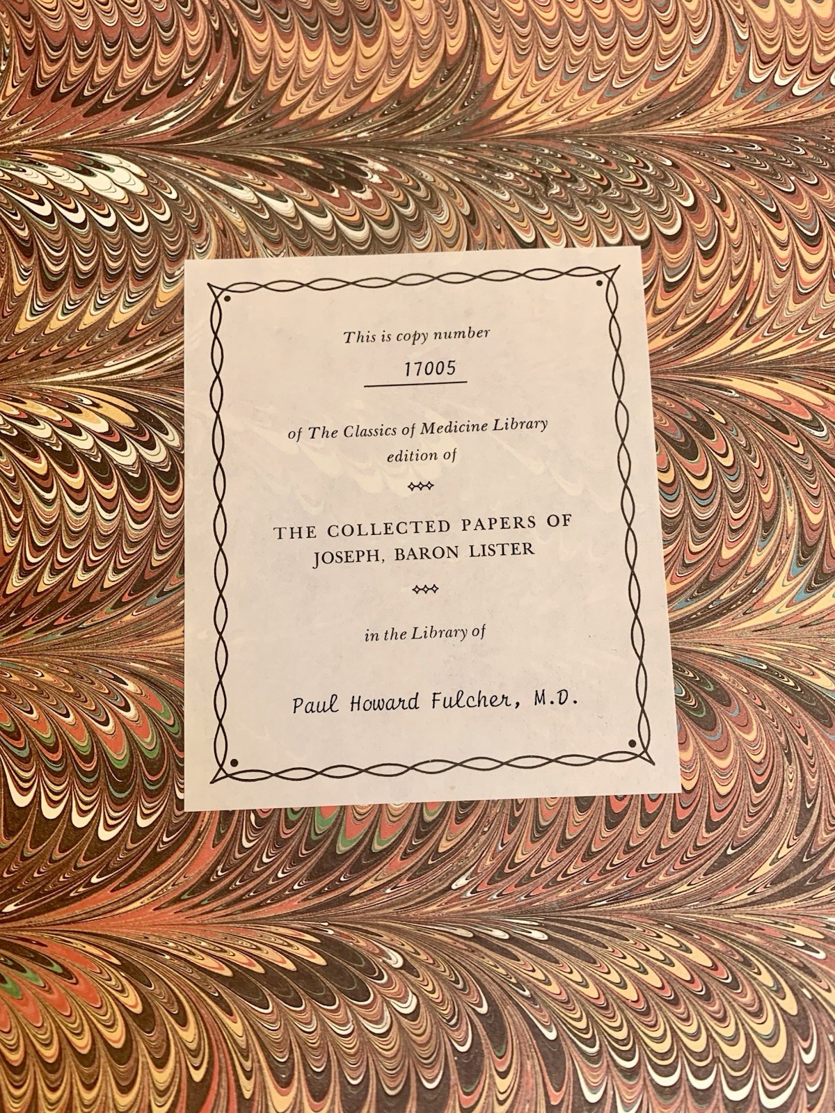 2 Vol COLLECTED PAPERS OF JOSEPH BARON LISTER Classic of Medicine 1979 Near Mint