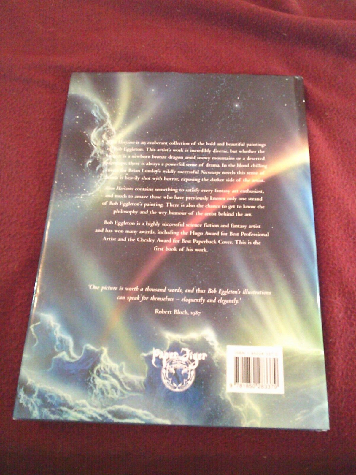 Alien Horizons: The Fantastic Art of Bob Eggleton (1995, Hardcover) SIGNED plate