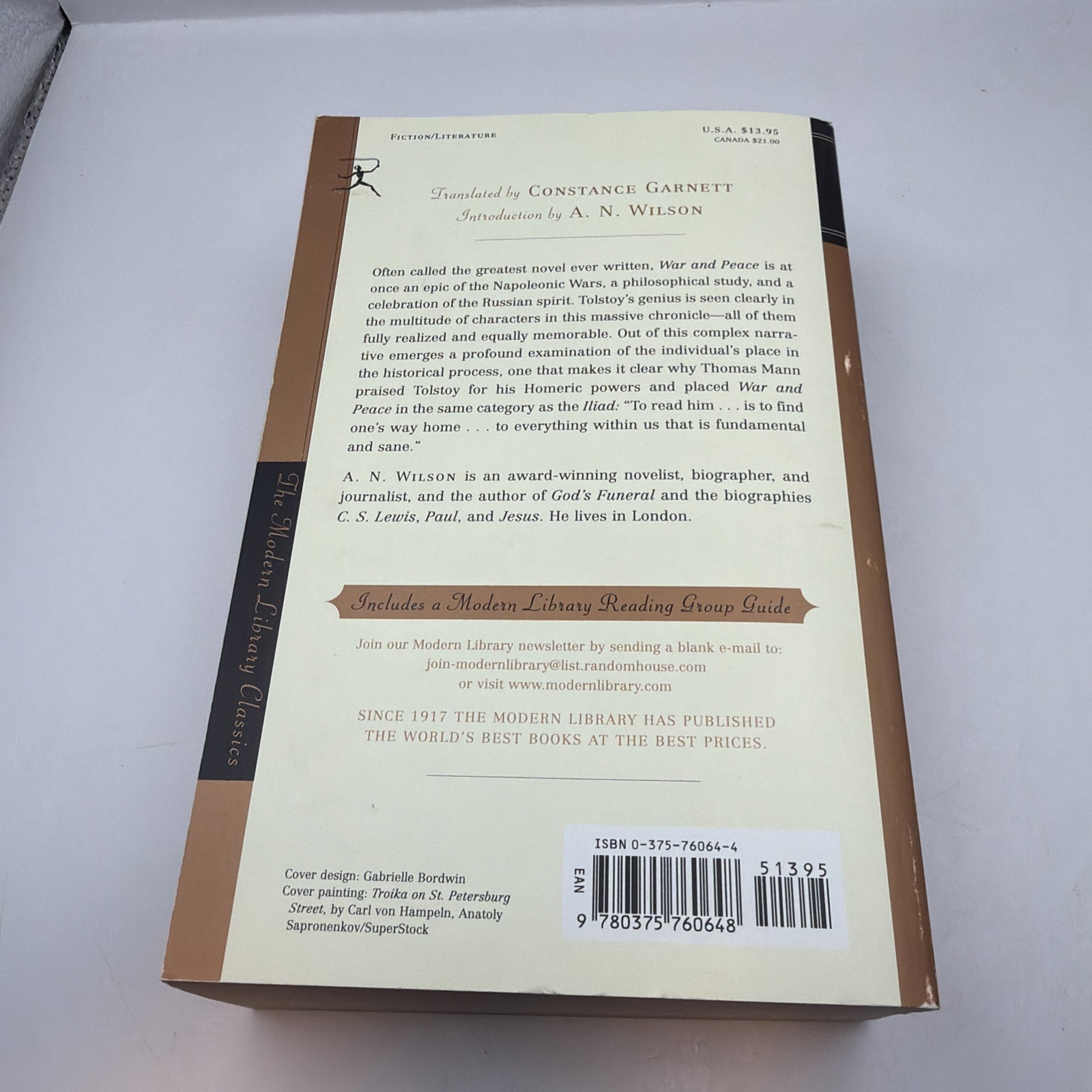 War and Peace (Modern Library Classics) – Paperback By Tolstoy, Leo