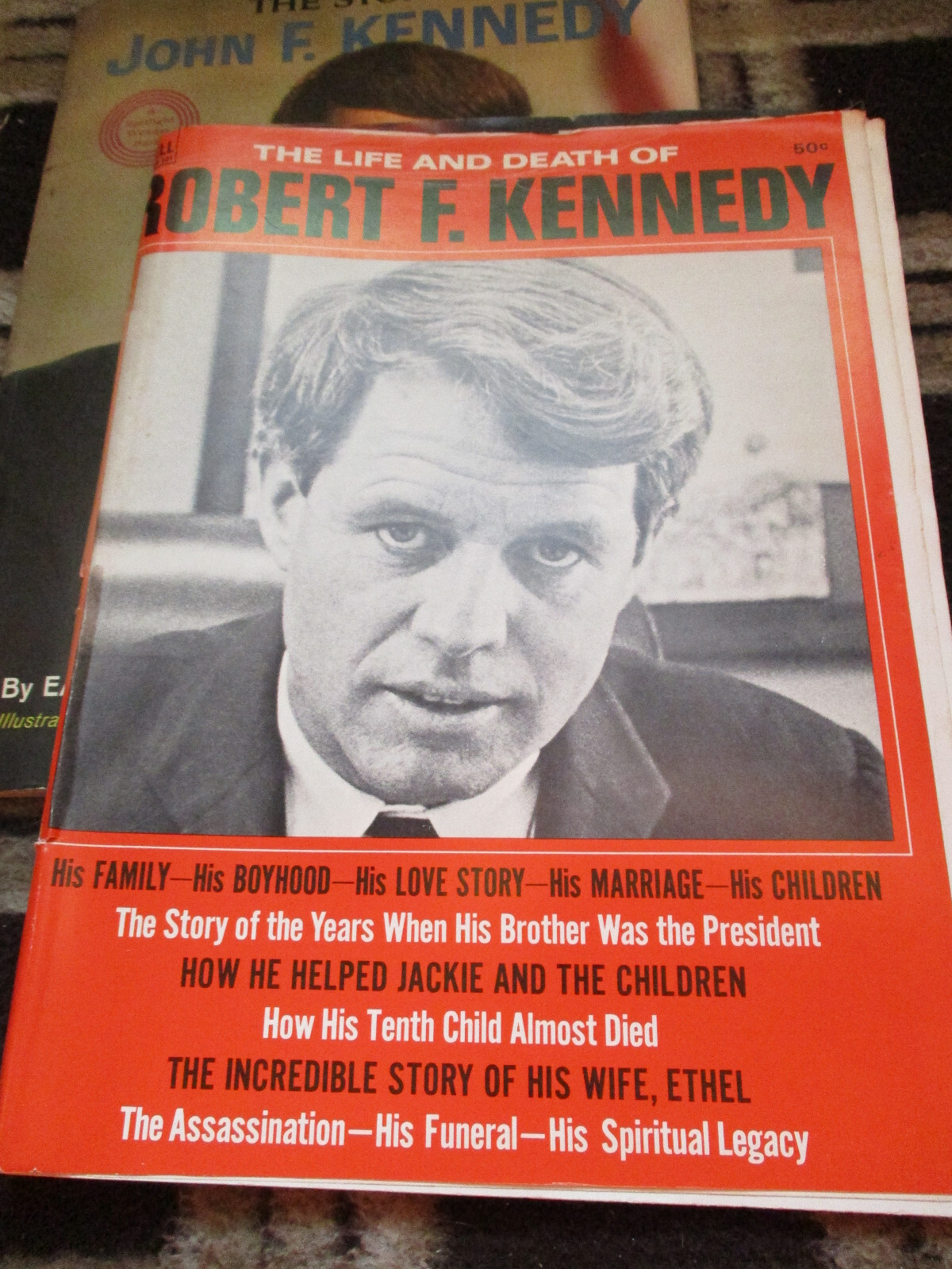 THE STORY OF JOHN F. KENNEDY E Miers & R.F.K Life & Death / Man & His Dream LOT