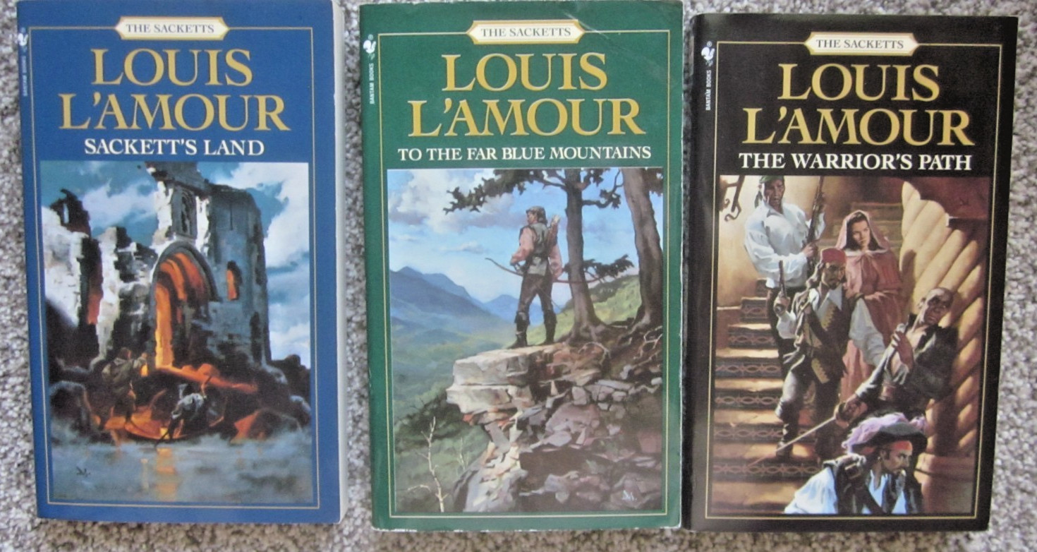 THE SACKETTS by LOUIS L’AMOUR / BKS 1-17 excl 6.5 & 8.5 / 17 PB / BANTAM