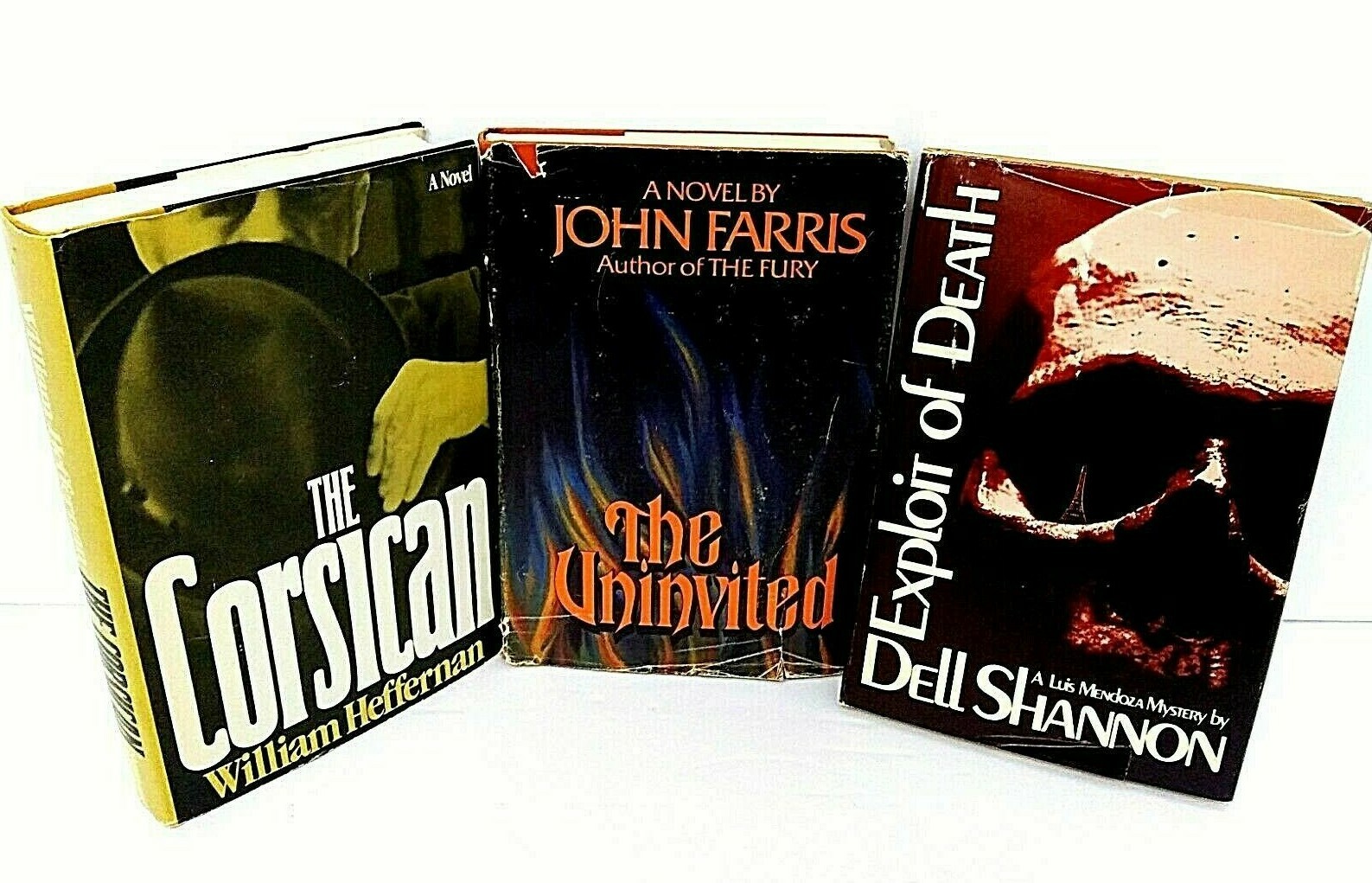 The Uninvited Book Hardcover Dust Jacket By John Farris Plus 2 Mystery Books