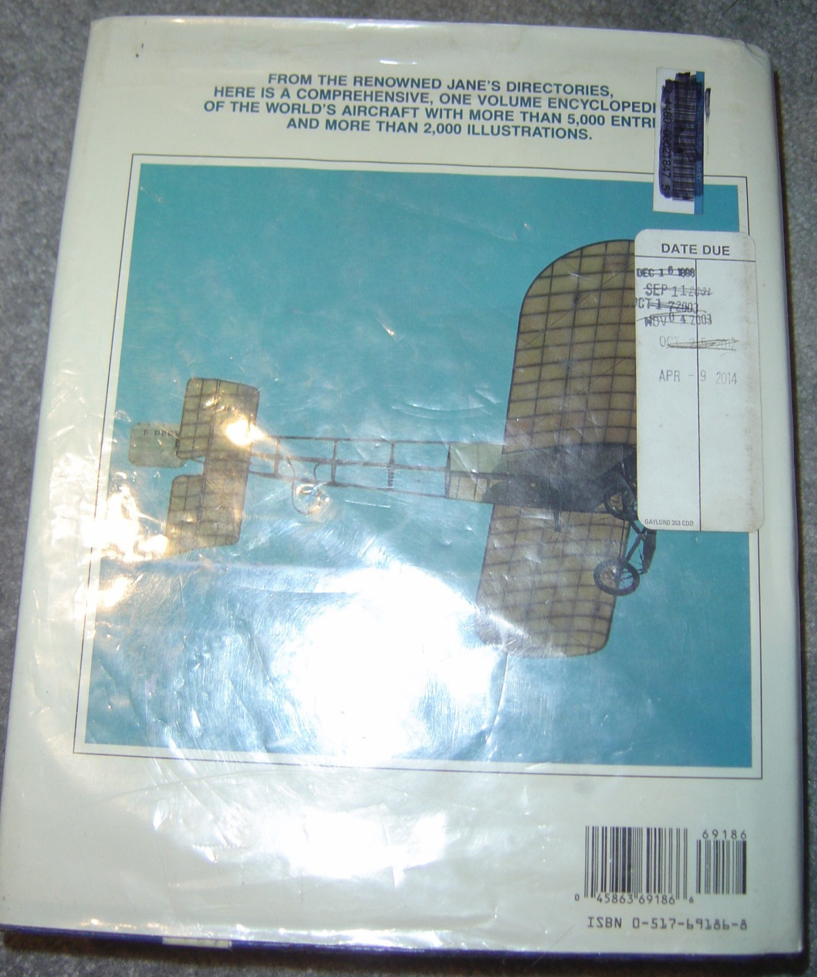 1980 Aviation Coffee Table Book JANE’S ENCYCLOPEDIA OF AVIATION 960 Pages