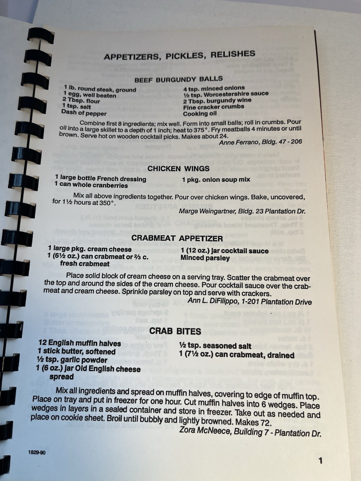 Vista Plantion Community Cookbook Vero Beach Florida 80 Pages 1990 Vintage
