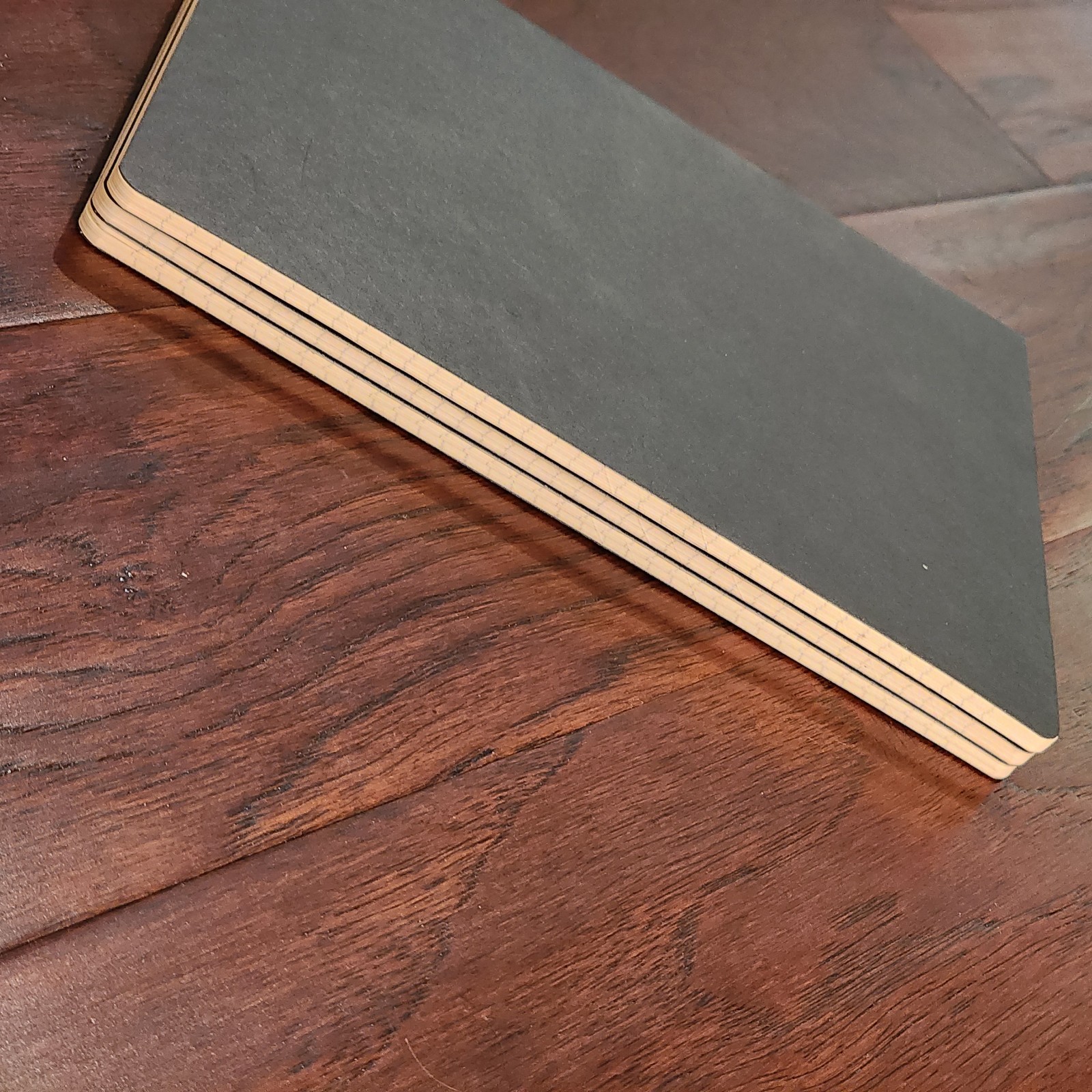 Cahiers Moleskine Set of 3 Plain Journals 120 Pages 7.5″ x 9.75″ Black Notebook*