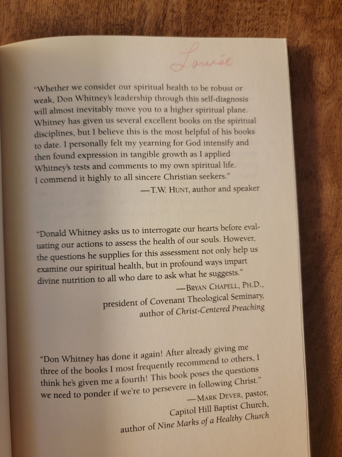 Ten Questions to Diagnose Your Spiritual Health, Donald S. Whitney