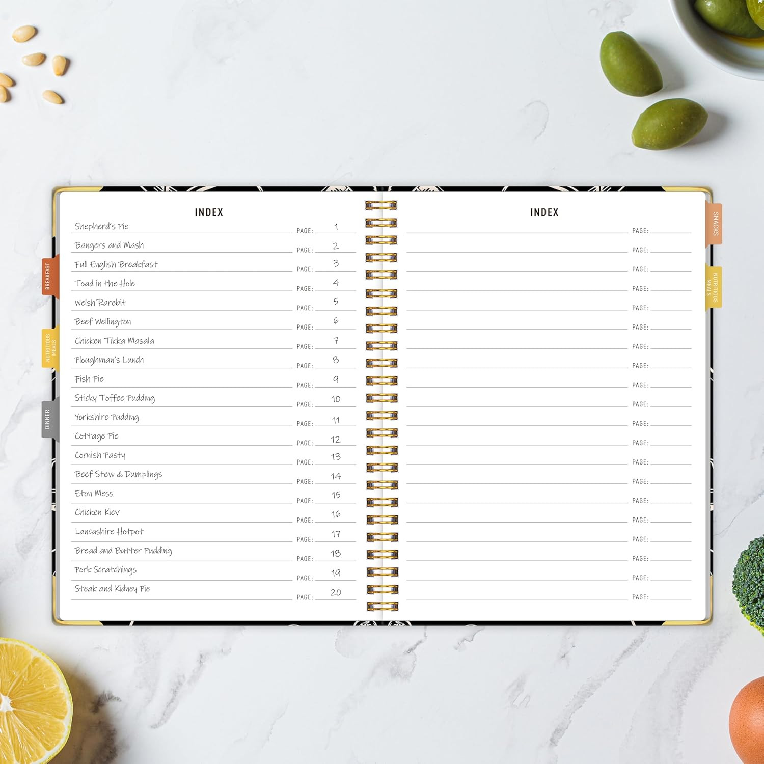 Recipe Book to Write in Your Own Recipes – Blank Recipe Book Cookbook, Hardcover