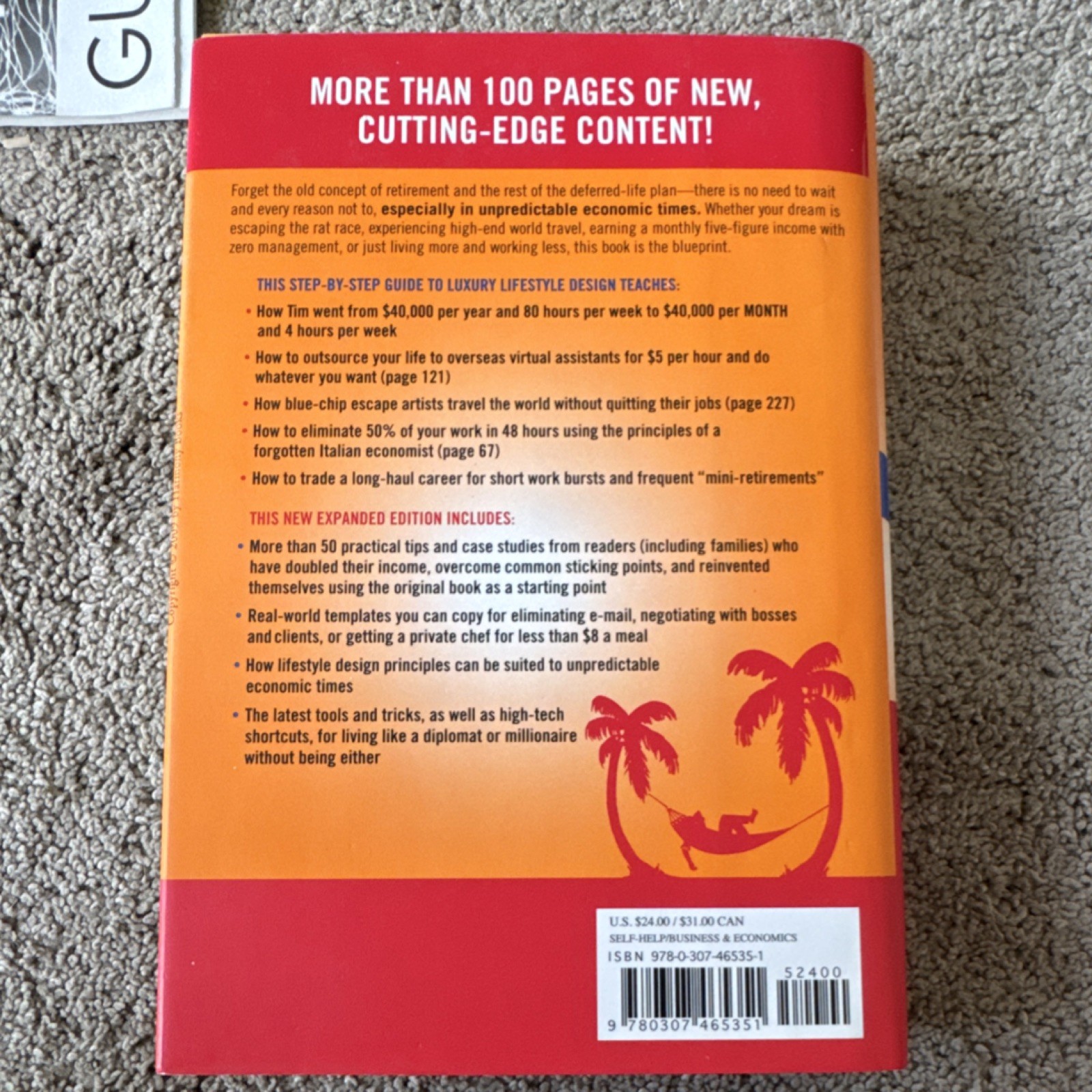 Timothy Ferriss The 4-Hour Workweek Expanded & Updated 2009 Paperback