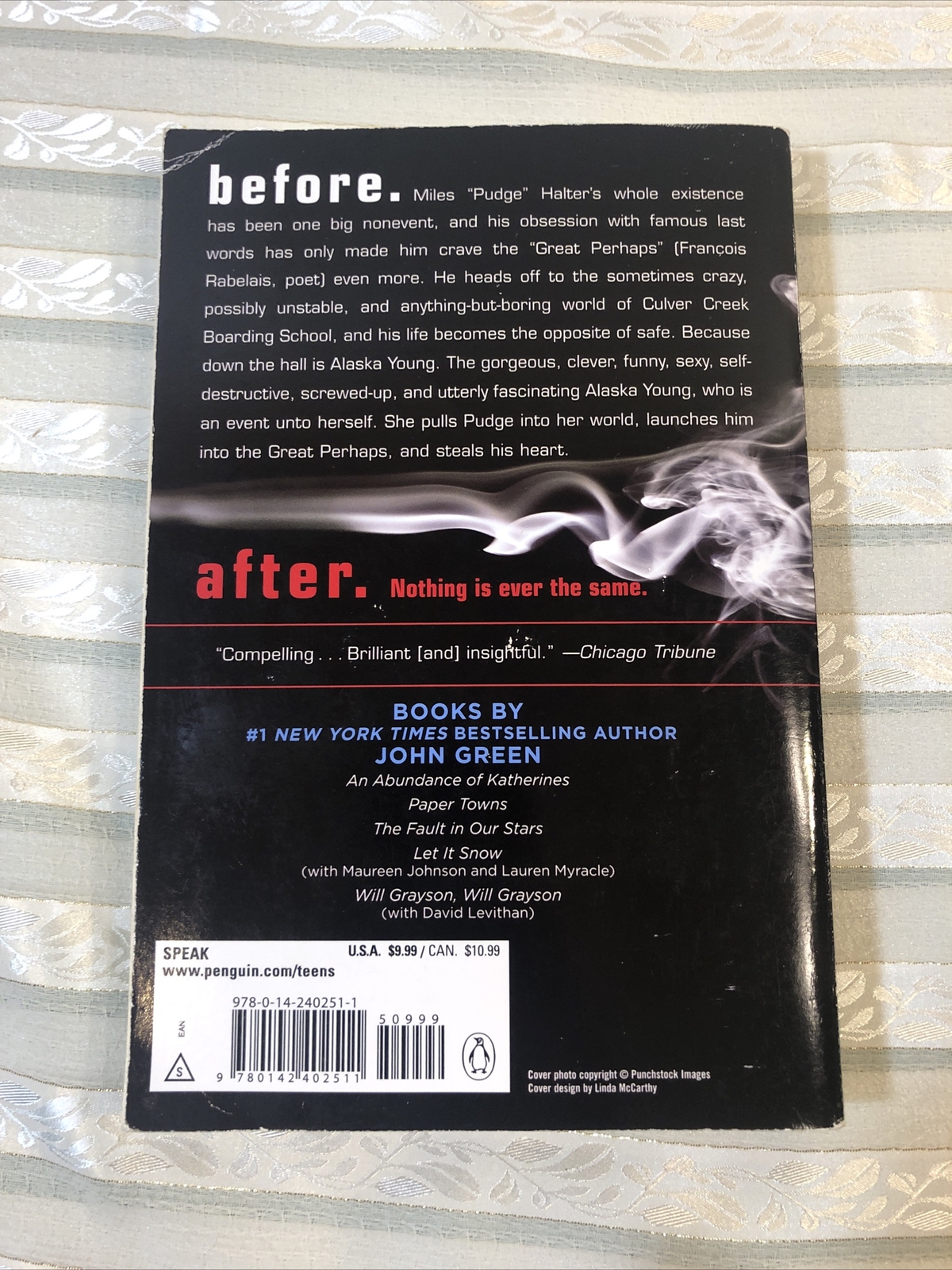 Looking For Alaska by John Green Softcover 221 Pages