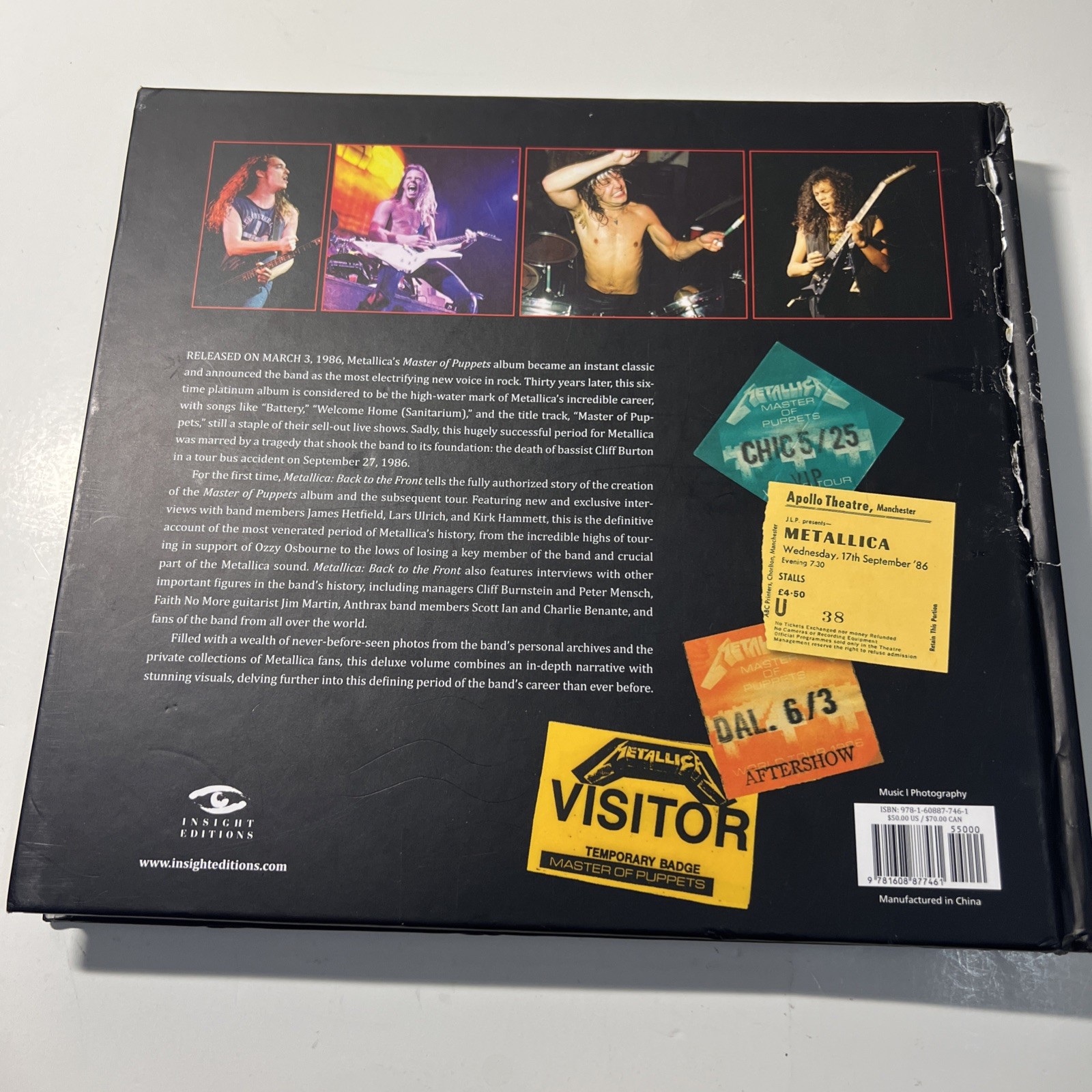 Metallica: Back to the Front, Master of Puppets History by Matt Tay….Good