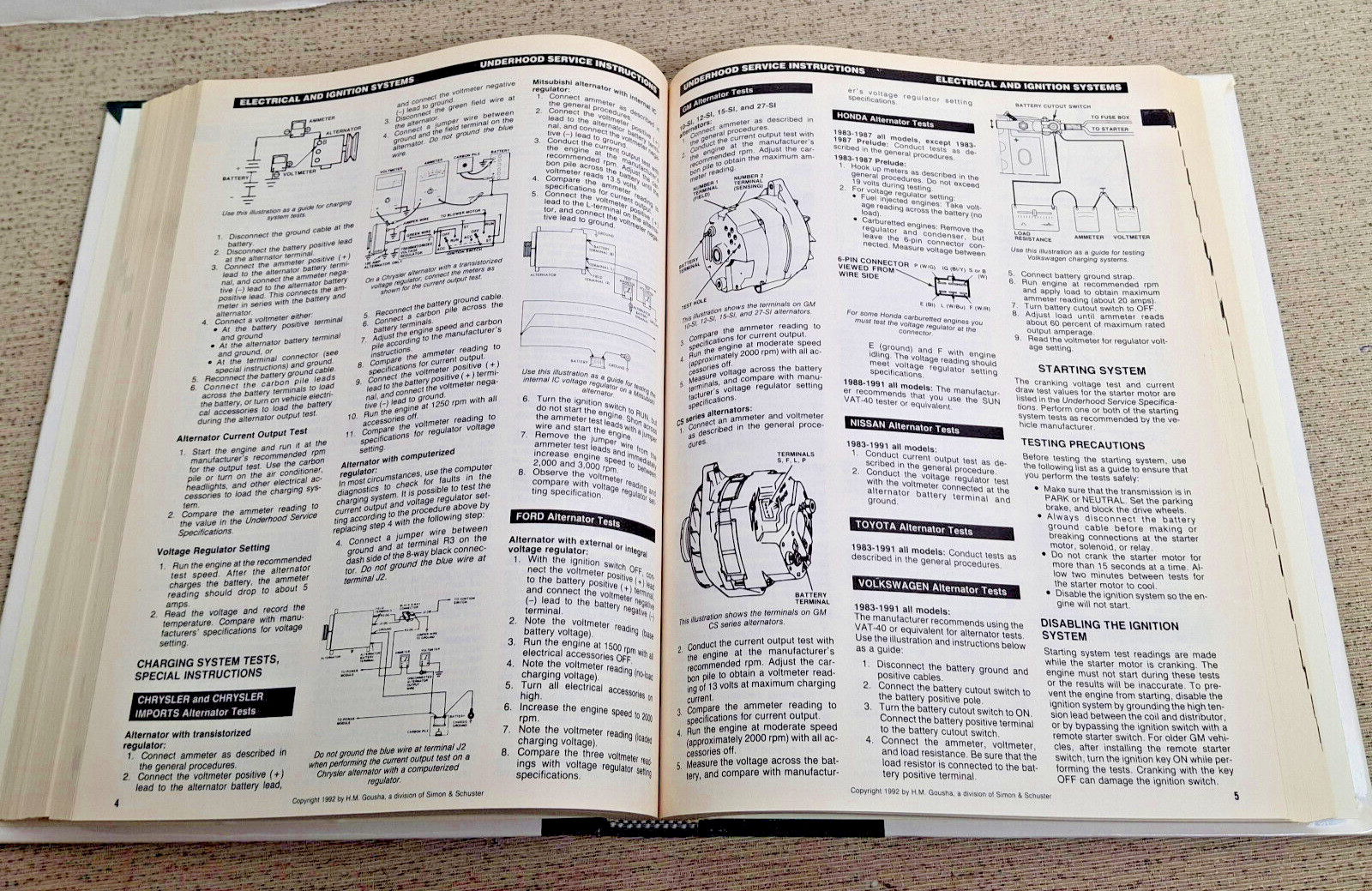 Hardback Chilton’s 1992 Car Care Guide,A Chek Chart Publication