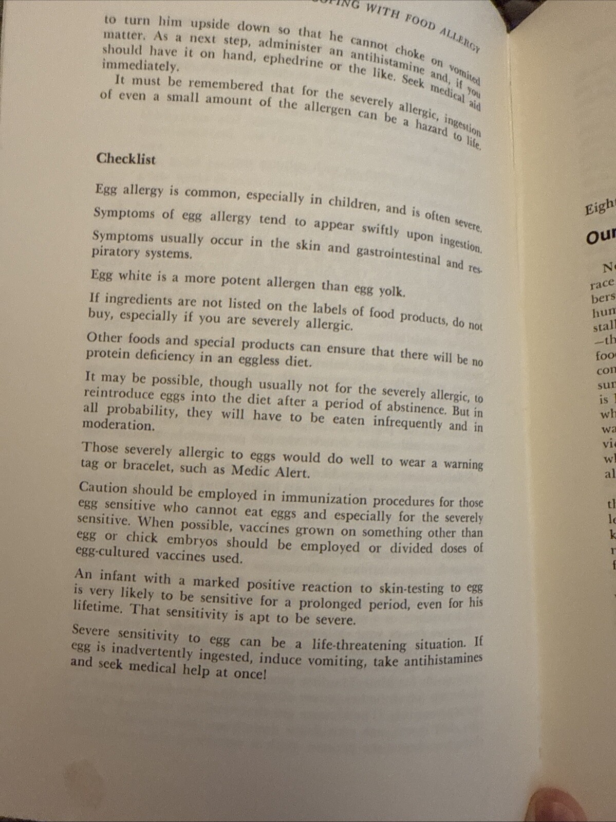 COPING WITH FOOD ALLERGY By Claude Albee Frazier MD – HBDJ Ex-lib 1975