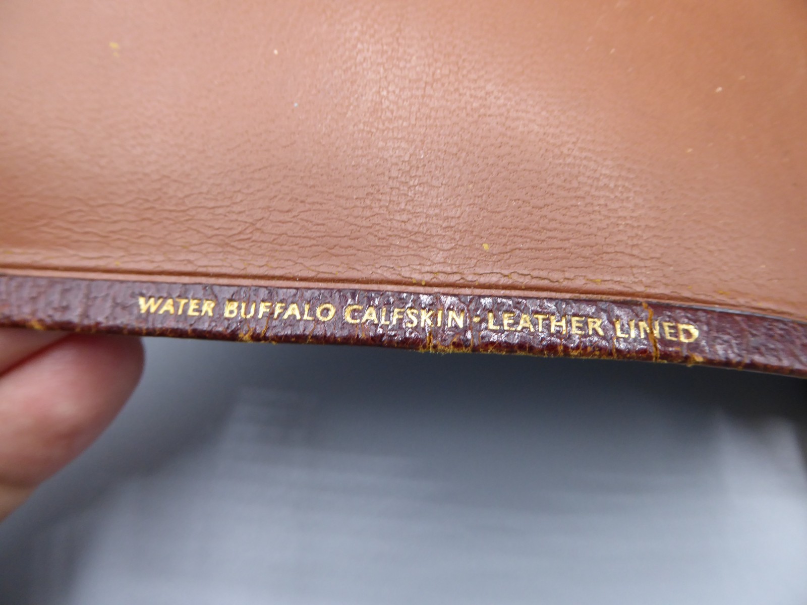 Vintage KJV Holy Bible Cambridge Univ. Press Water Buffalo Calfskin