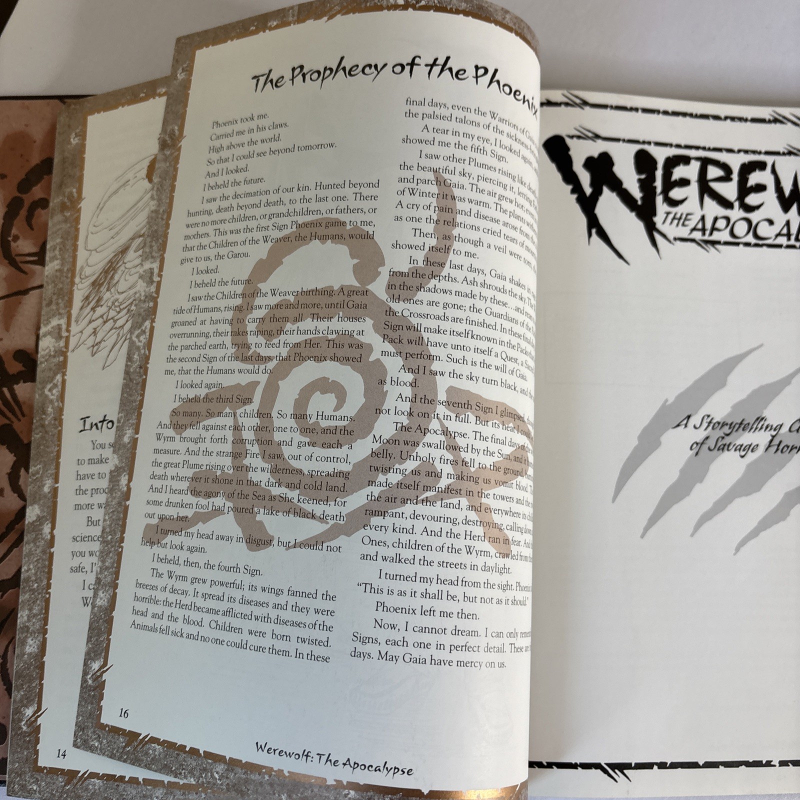 Werewolf The Apocalypse A Storytelling Game of Savage Horror 2000 HC