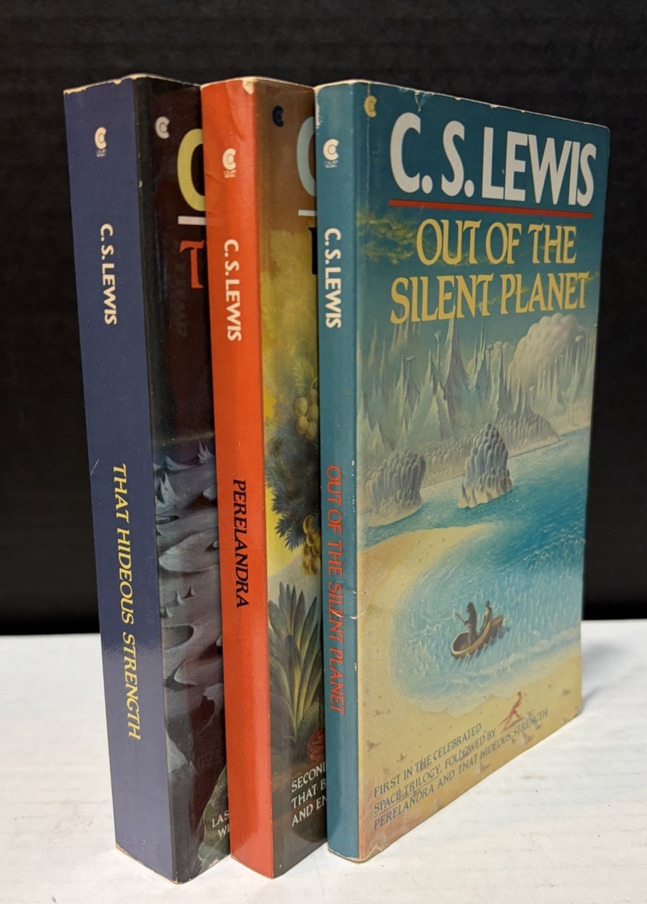 Vintage 1980’s „THE COSMIC TRILOGY“ by C. S. Lewis 3 Volumes Complete