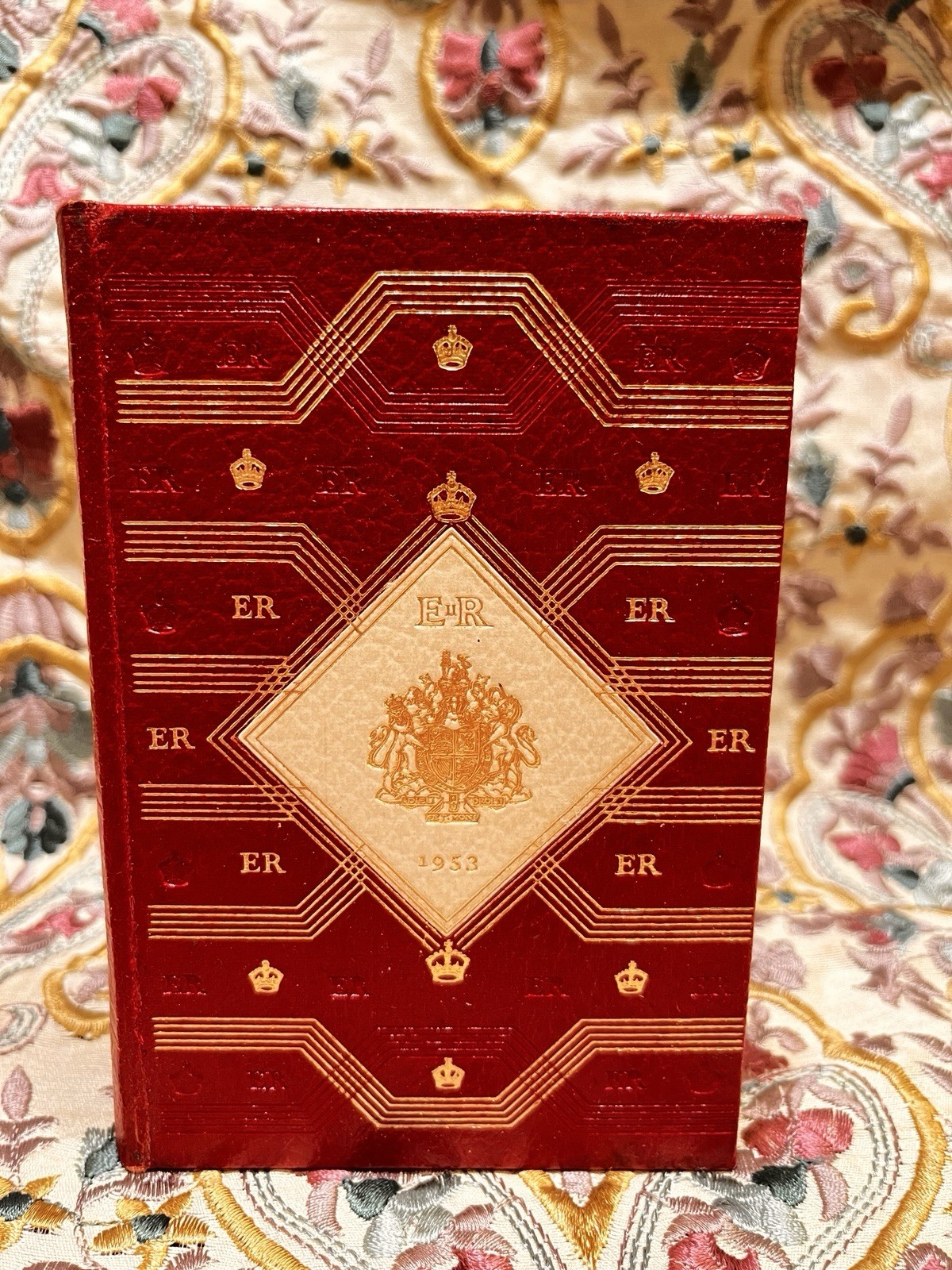 Oxford Miniature Coronation Bible The Holy Bible 1953 Leather Bound HC Inscribed