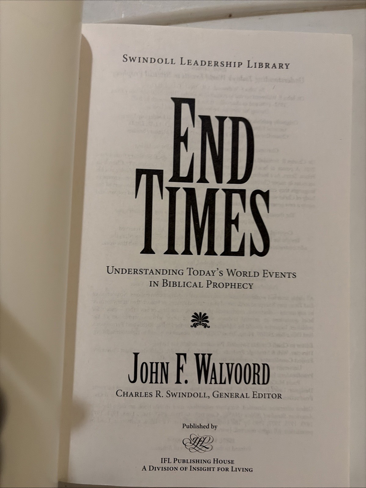End Times by John F. Walvoord (2010, Trade Paperback)
