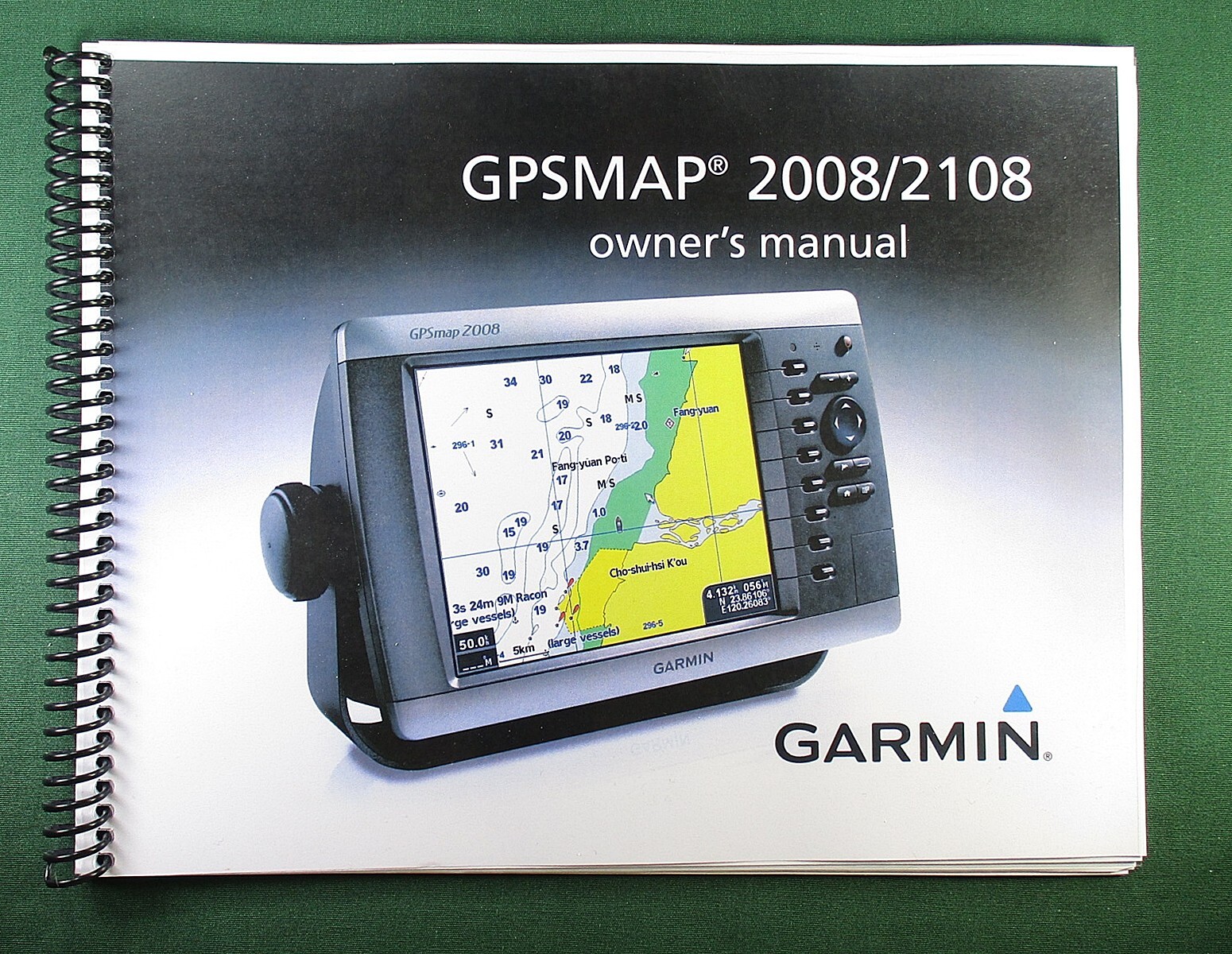 Garmin GPSMap 2008 2108 Owner’s Manual: Full Color 124 Pages & Protective Covers