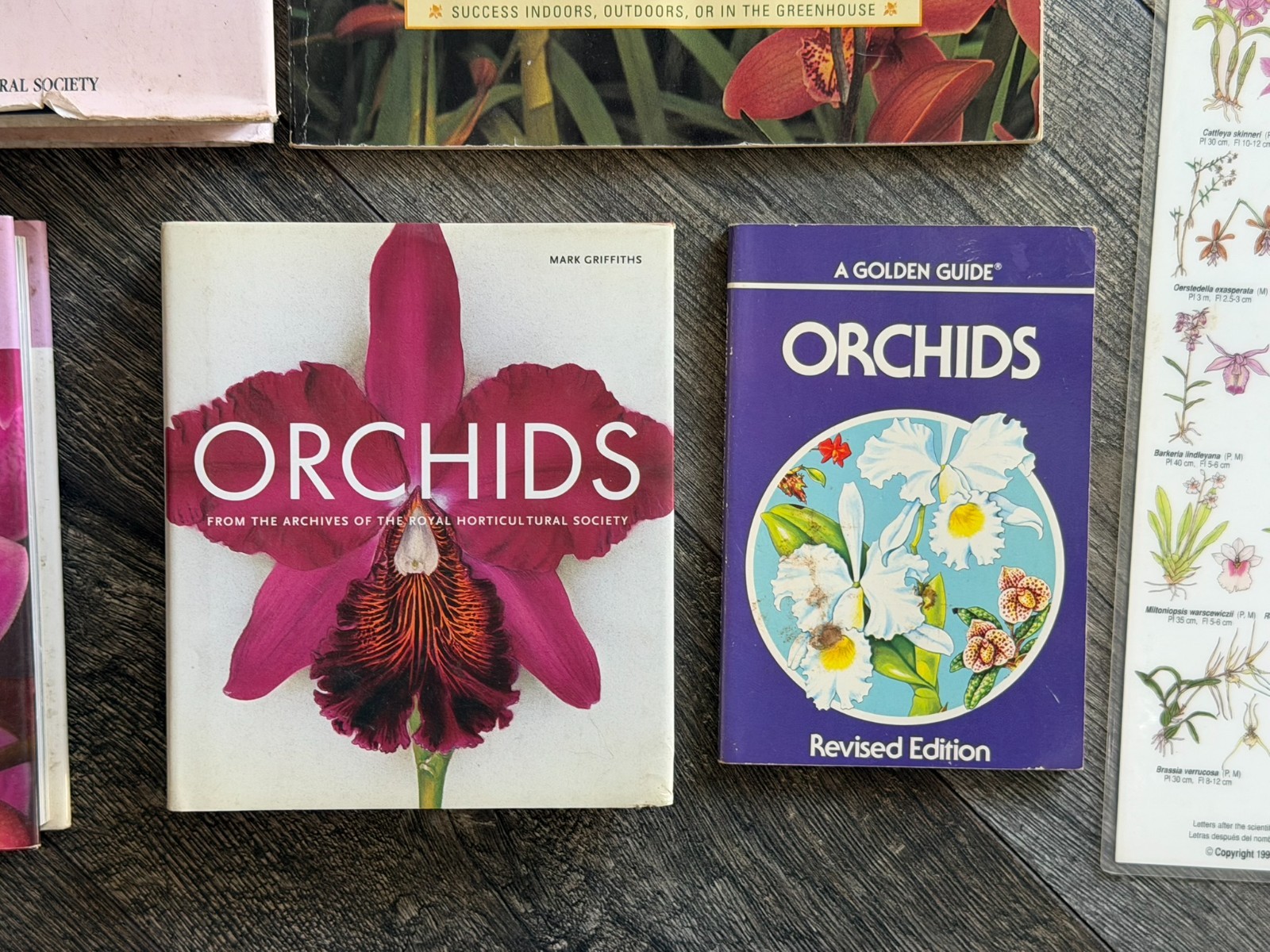 ORCHID Book 8pc Lot Field Guide Hardcover Softcover Gardening Flowers Floristry