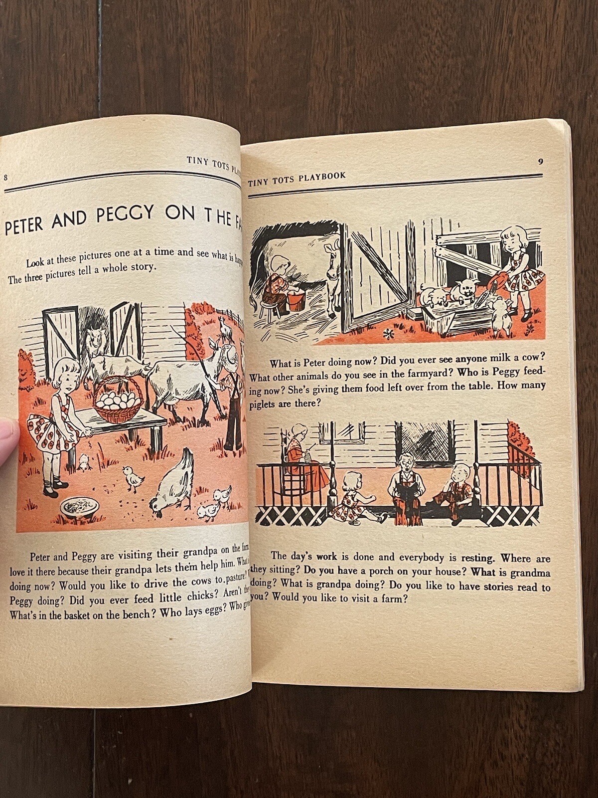 Tiny Tots Age 4 to 8 Playbook Keep Busy Book 1953 Kids Activities Nice Condition