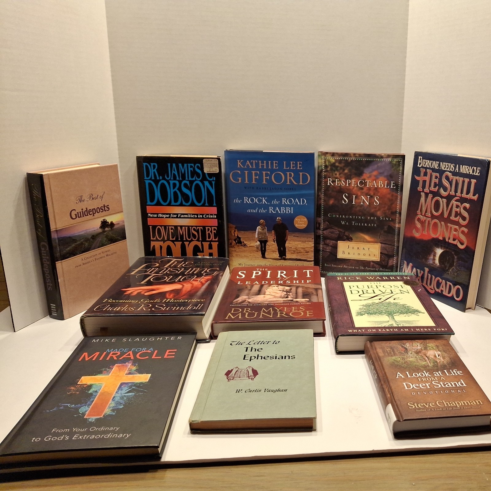 Lot Of 25 Christian Self Help Devotional Motivational books Swindoll Dobson etc