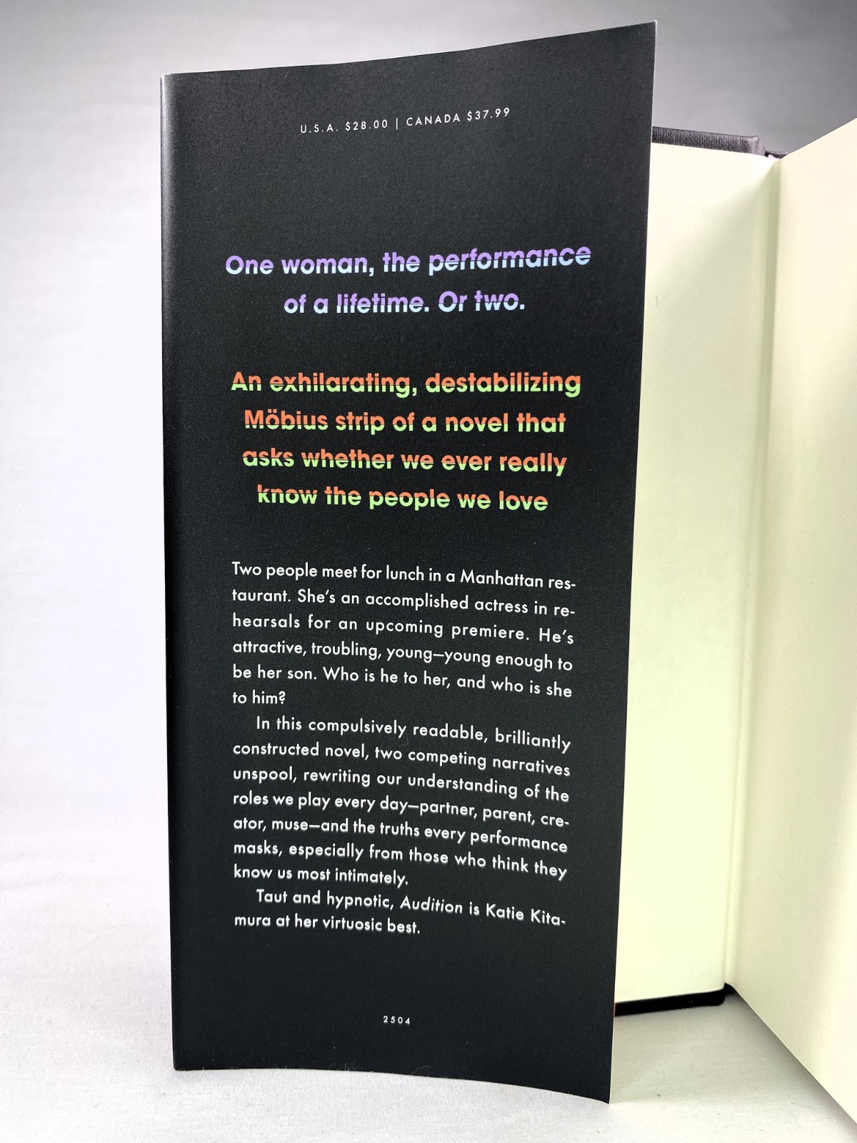 AUDITION – Katie Kitamura – 1ST EDITION / 1ST PRINTING Hardcover DJ very nice