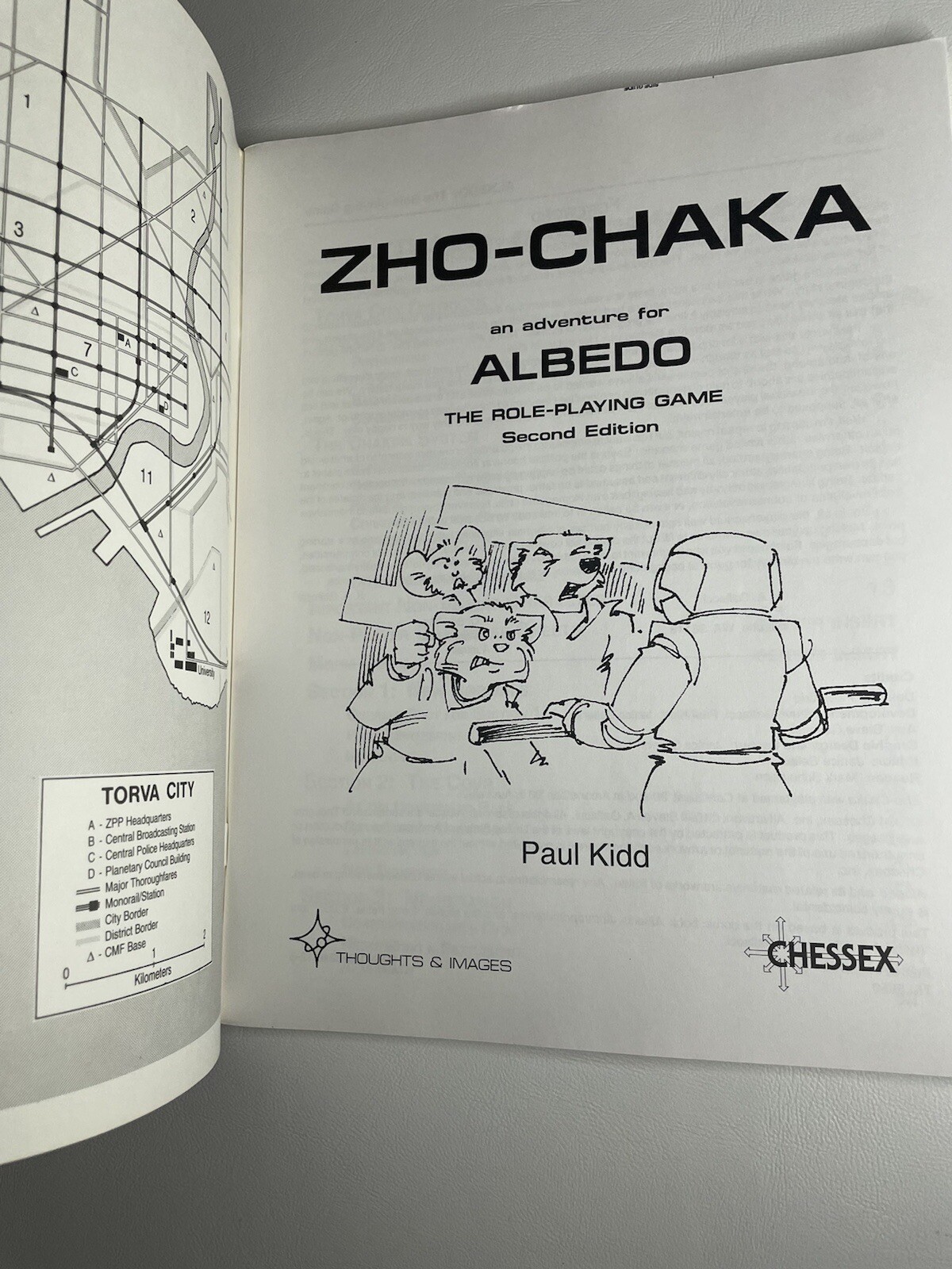 Vtg Albedo Zho Chaka Rpg Game Book 2nd Edition Paul Kidd Chessex 32 Pages 1994