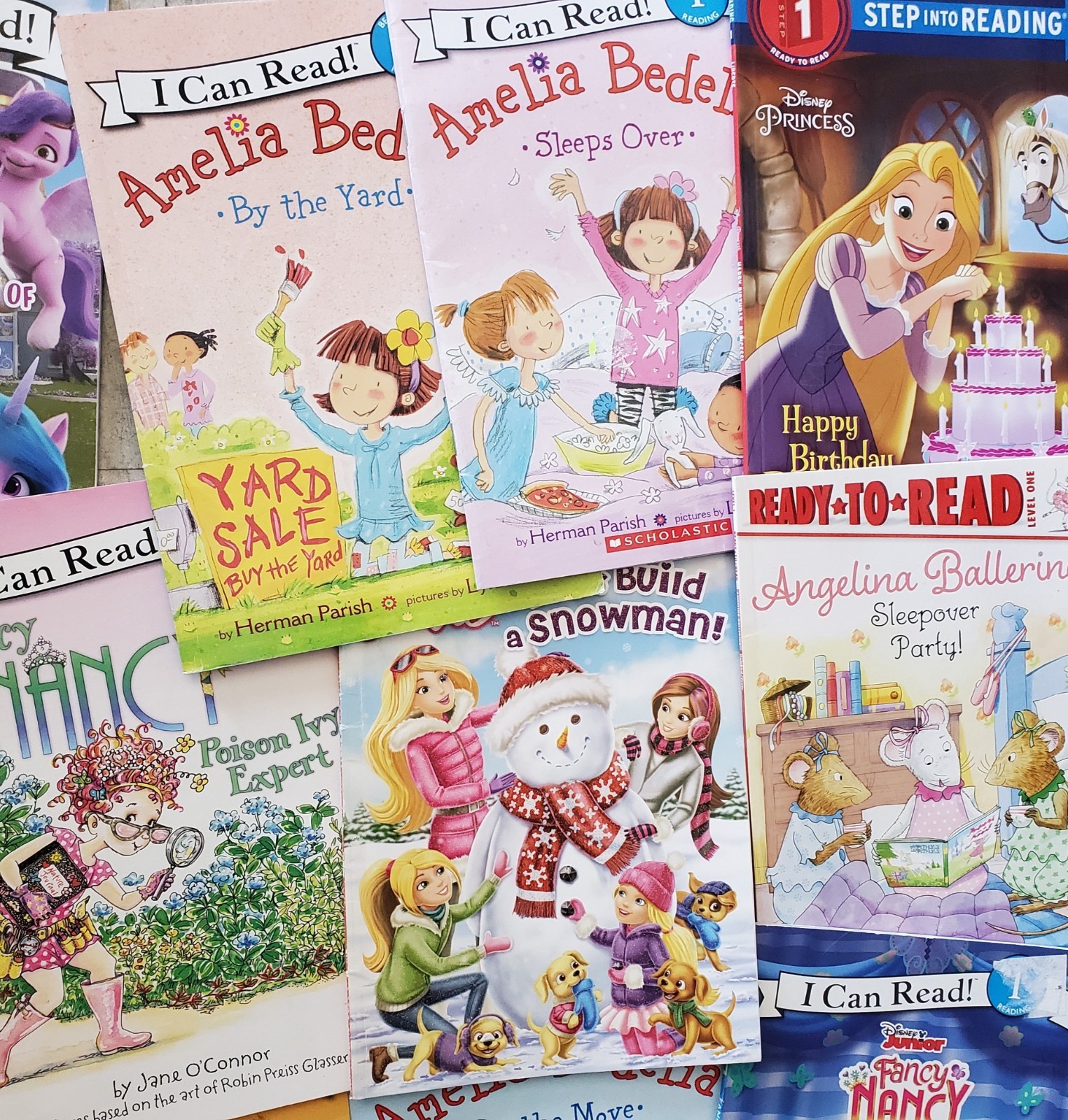 Random Lot of 12 *For Girls* ~Step into Reading 1 & I Can Read Level 1 Books