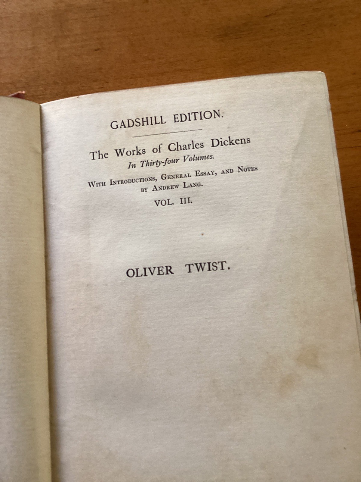 Adventures of Oliver Twist by Charles Dickens 1897 Gadshill Edition Illustrated