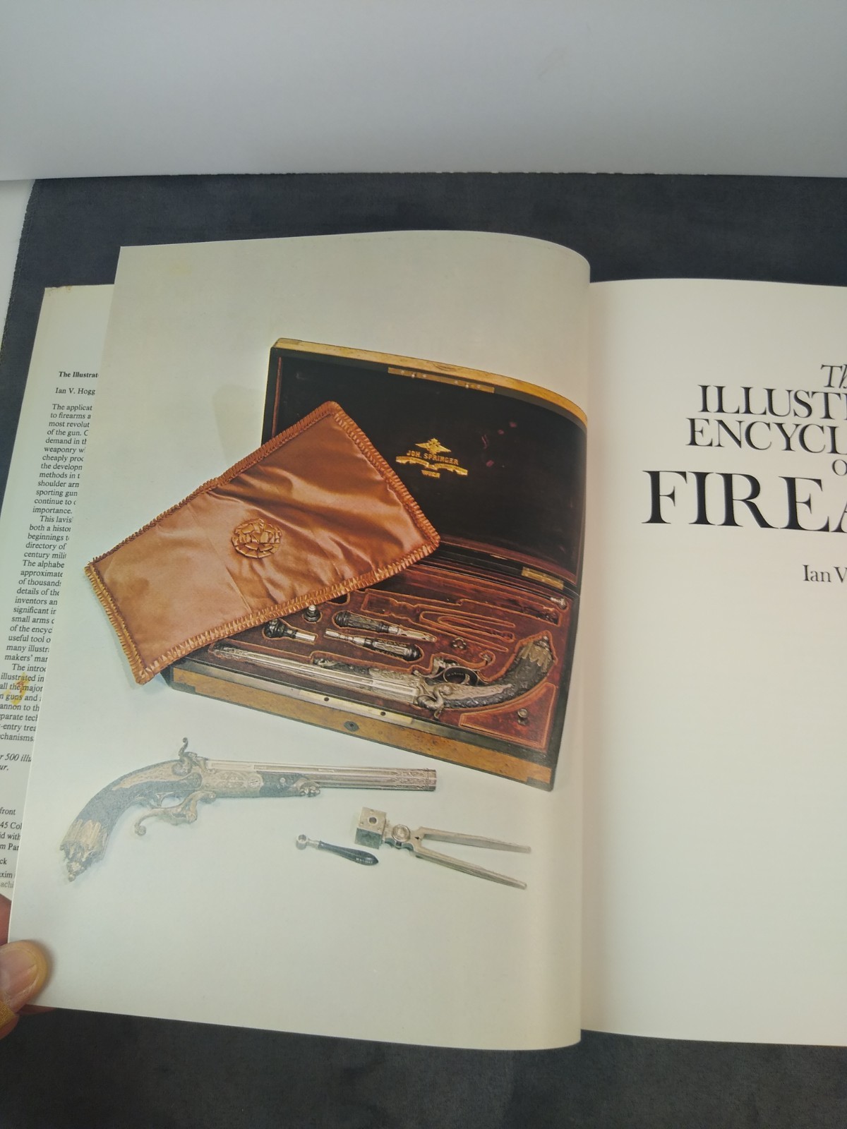 Signed Copy of The Illustrated Encyclopedia of FIREARMS by Ian V. Hogg 1984 RP