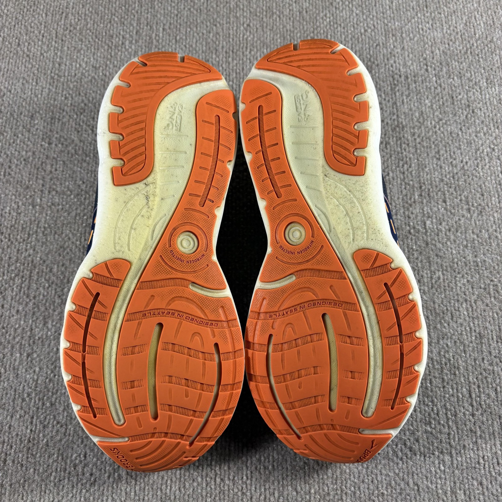 Brooks Glycerin 20 Running Shoes Mens Size 11.5 Navy Orange Cushioned