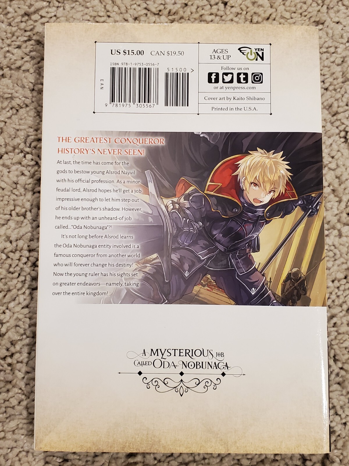 A Mysterious Job Called Oda Nobunaga, Vol. 1 (Light Novel) by Kisetsu Morita