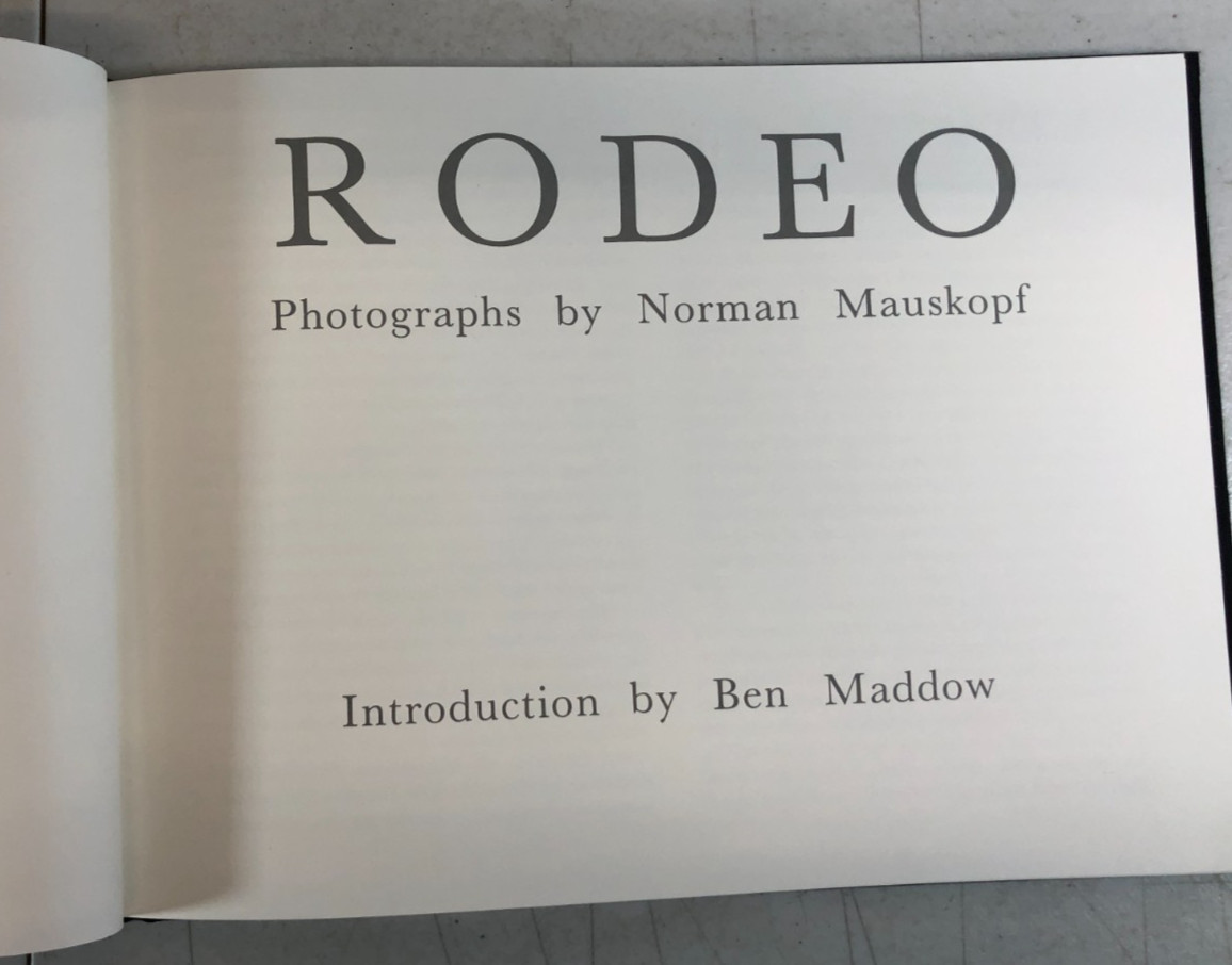 Rodeo, photographs by Norman Mauskopf, 1985, E-94