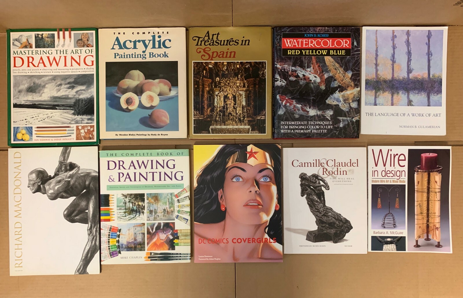 10 Pound (Lb) of ART Drawing Stencil Gallery Paint Water Oil Coloring Books MIX