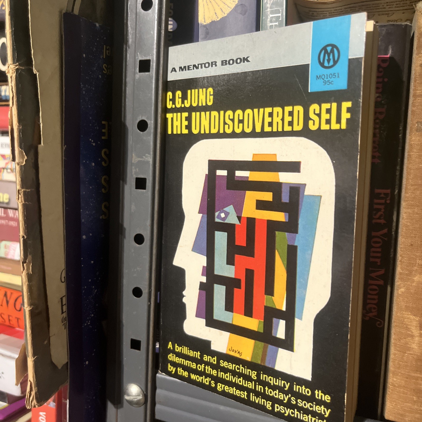 The Undiscovered Self by C.G. Carl Gustav Jung Vtg Mentor Book 1958 9th Print