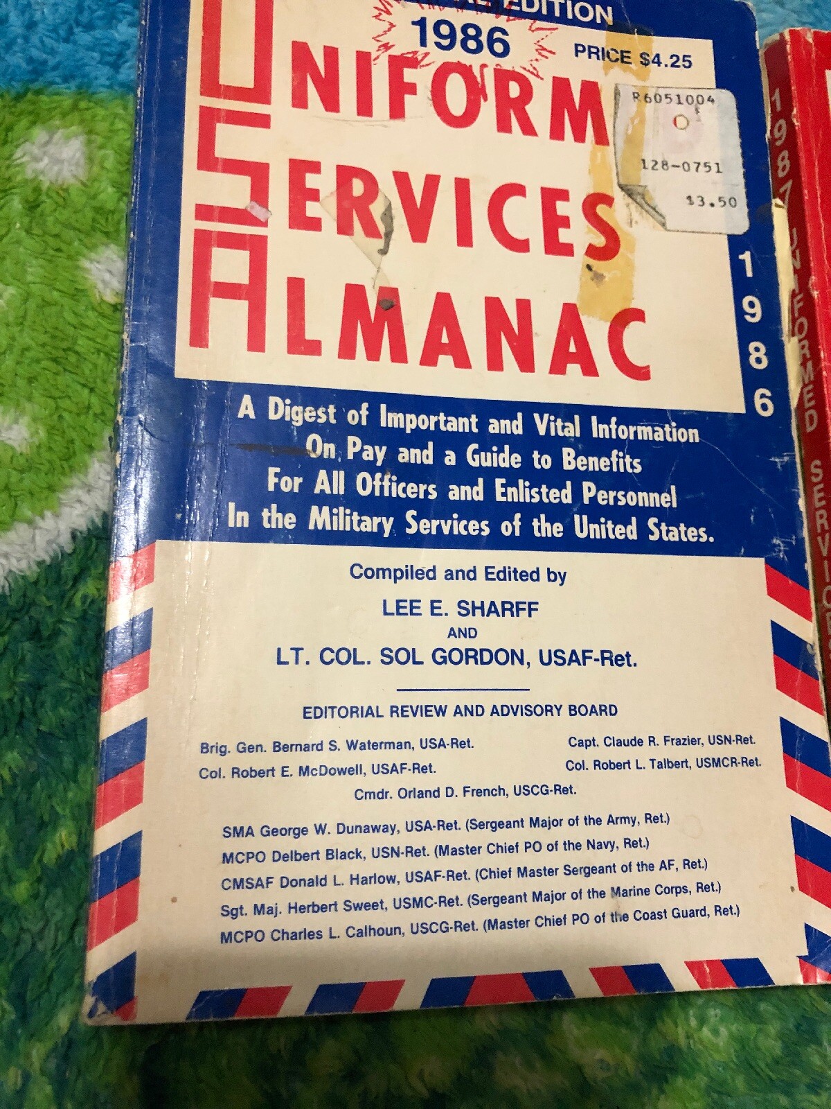 1986 & 1987 Uniformed Services Almanacs & 1987 Retired Military Almanac Book Lot