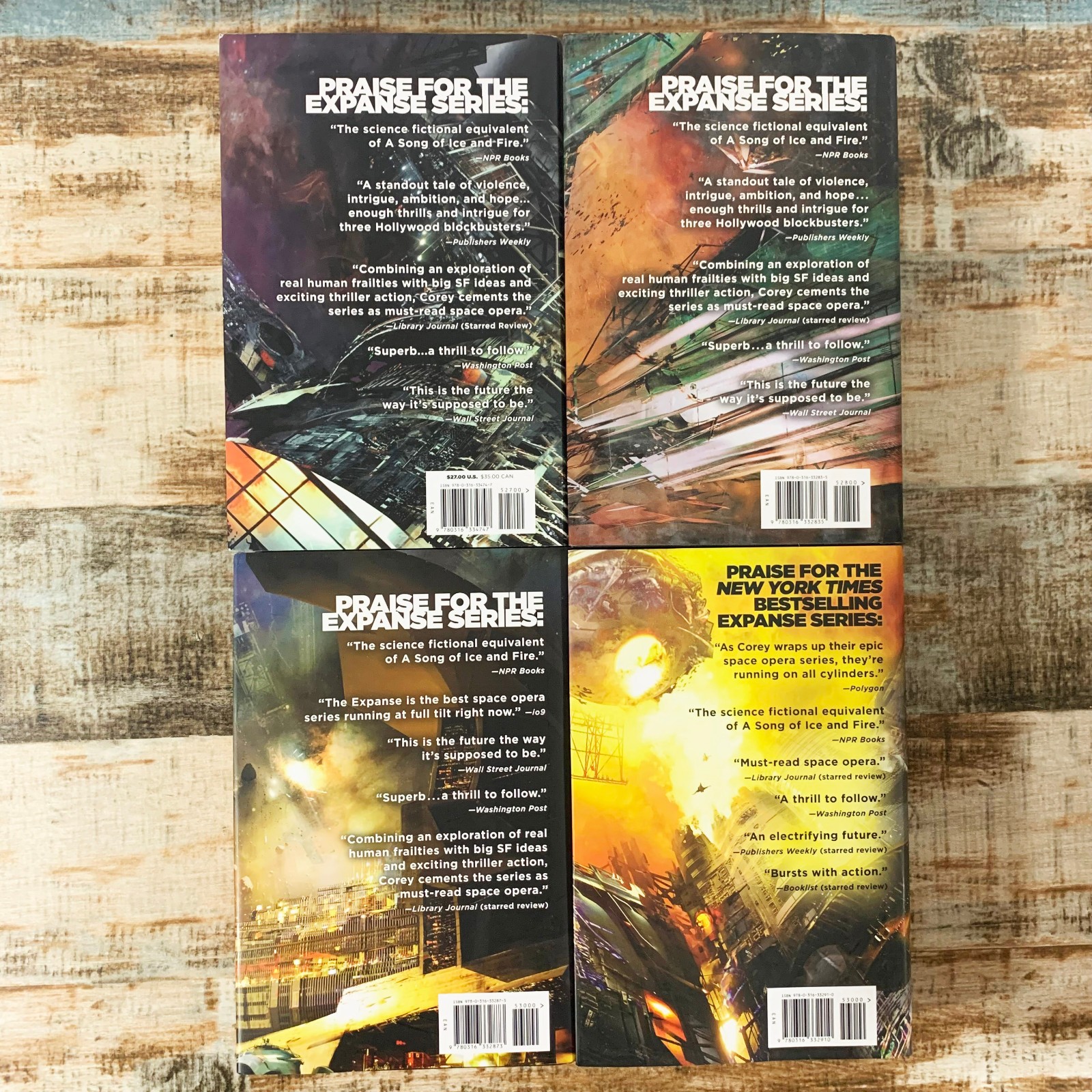James S.A. Corey The Expanse Complete Series 1-9 Paperback & Hardcover Book Set