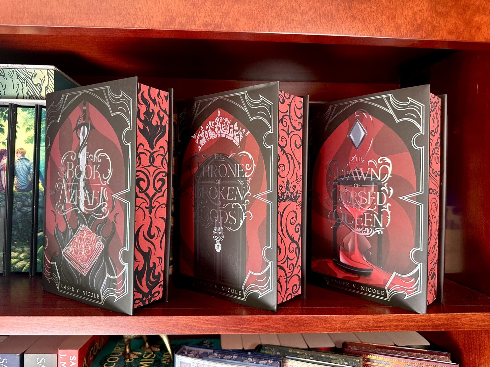 SIGNED Fairyloot Gods And Monsters Set The Book Of Azrael ETC by Amber V Nicole