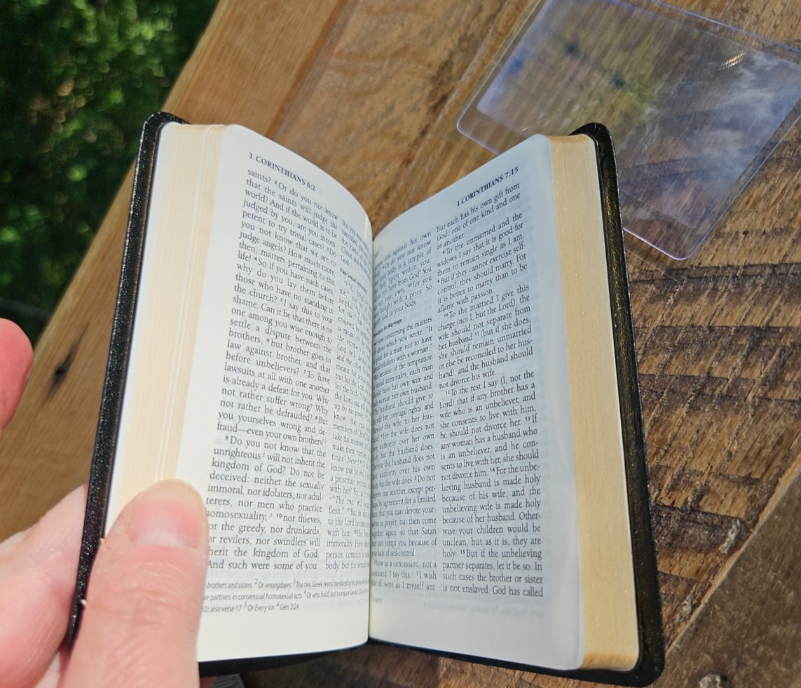 RARE! LNIB! 2001 ESV Text NT with Psalms & Proverbs Genuine Leather RED LETTER