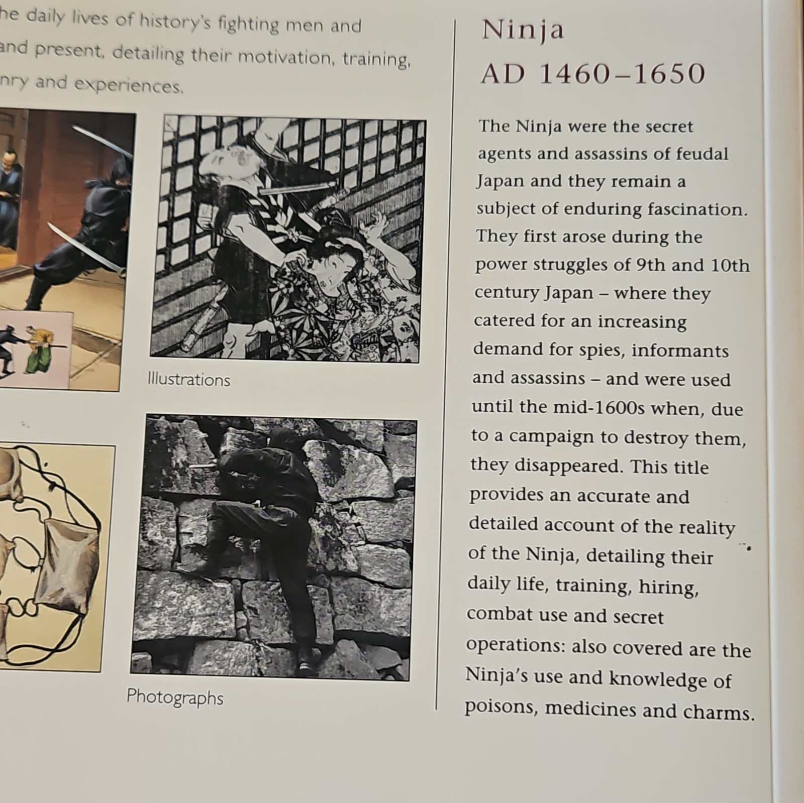 Warrior Series No. 64 Ninja AD 1460-1650 – Pre Owned – Minor Corner Ding