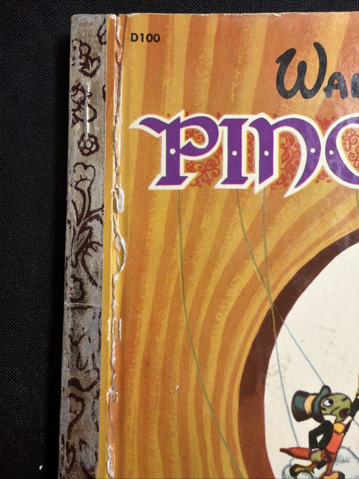 Vintage A Little Golden Book Disney’s Pinocchio 1974 .39 D100 #7369