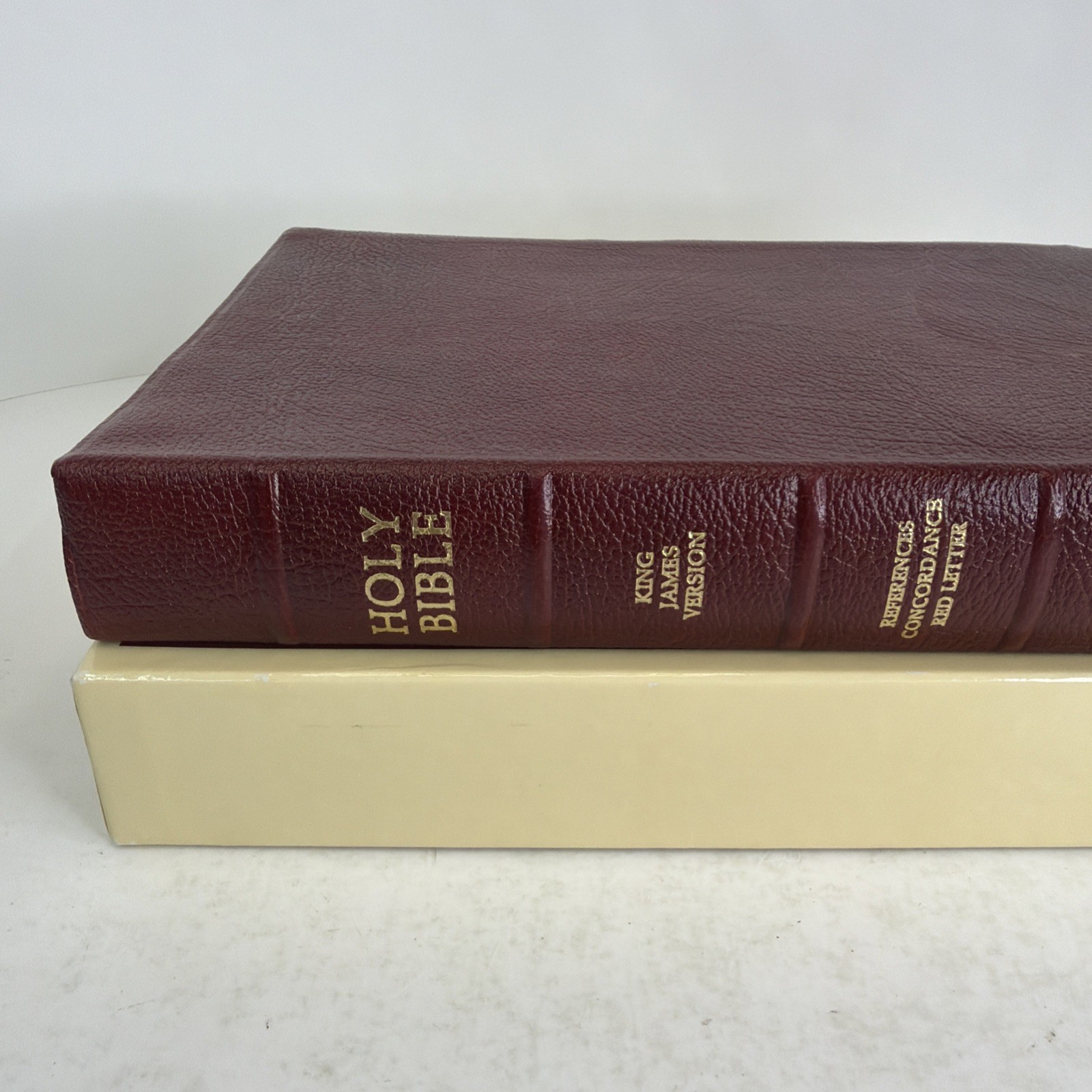 Kenneth Copeland Reference Ed. KJV Holy Bible Red Letter 1991 Genuine Leather