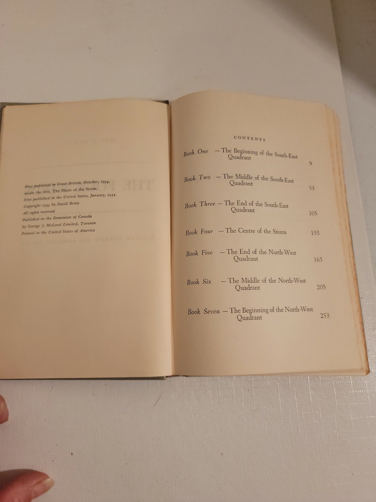The Four Winds by David Beaty 1954 Hardcover