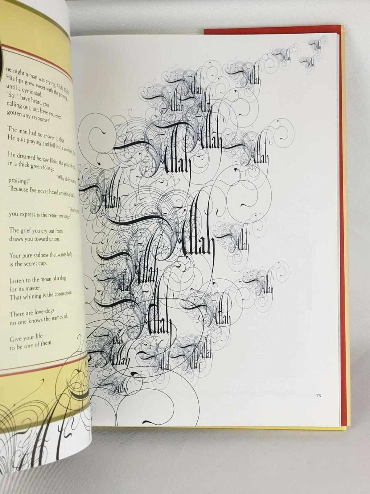 THE ILLUMINATED RUMI by Jalal Al-Din Rumi Fully Illustrated Hardcover *Like New*